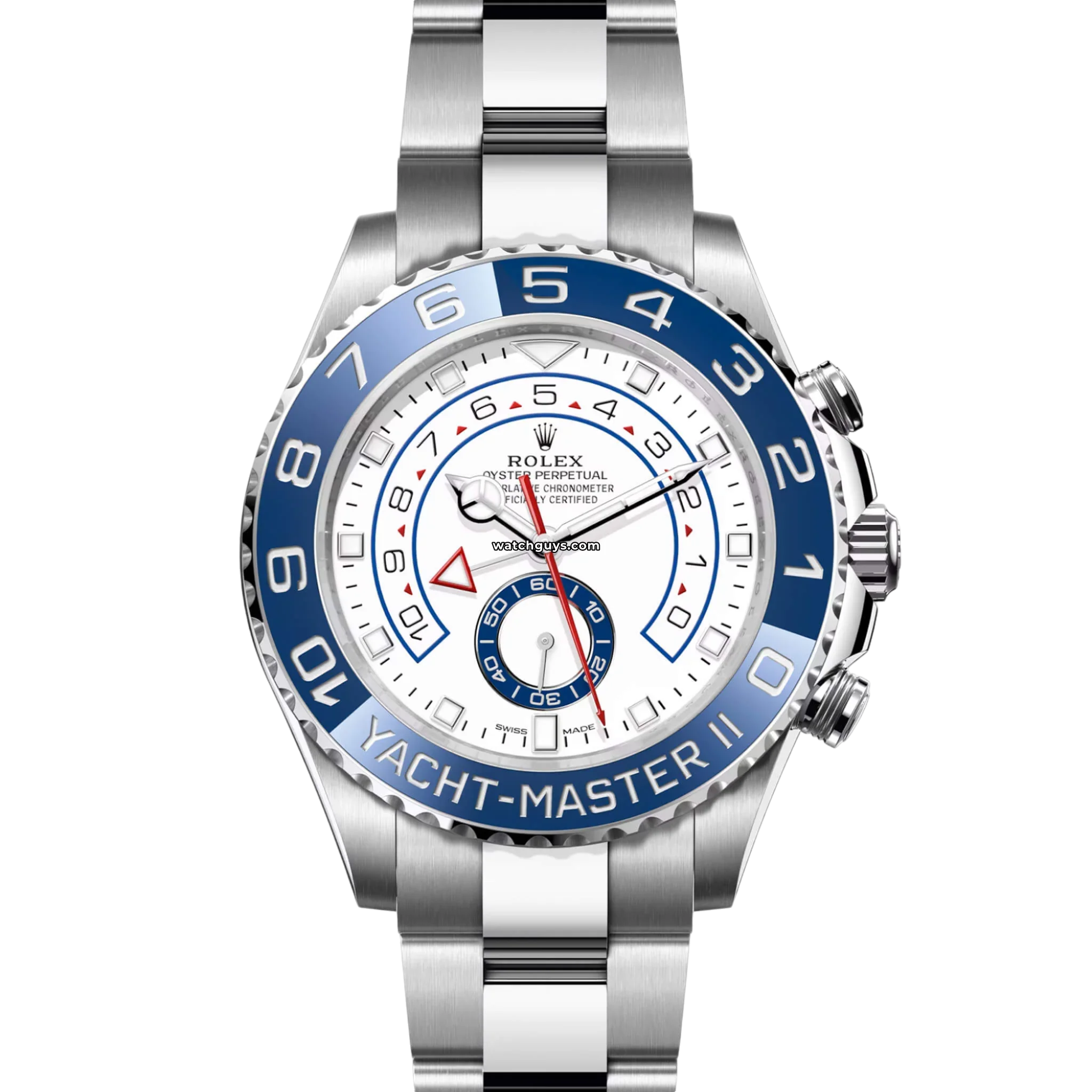 Rolex Yacht Master II 116680 Luxury Men's Watch with Mercedes Hands - Perfect for Sailing, Yachting & High-End Fashion Events