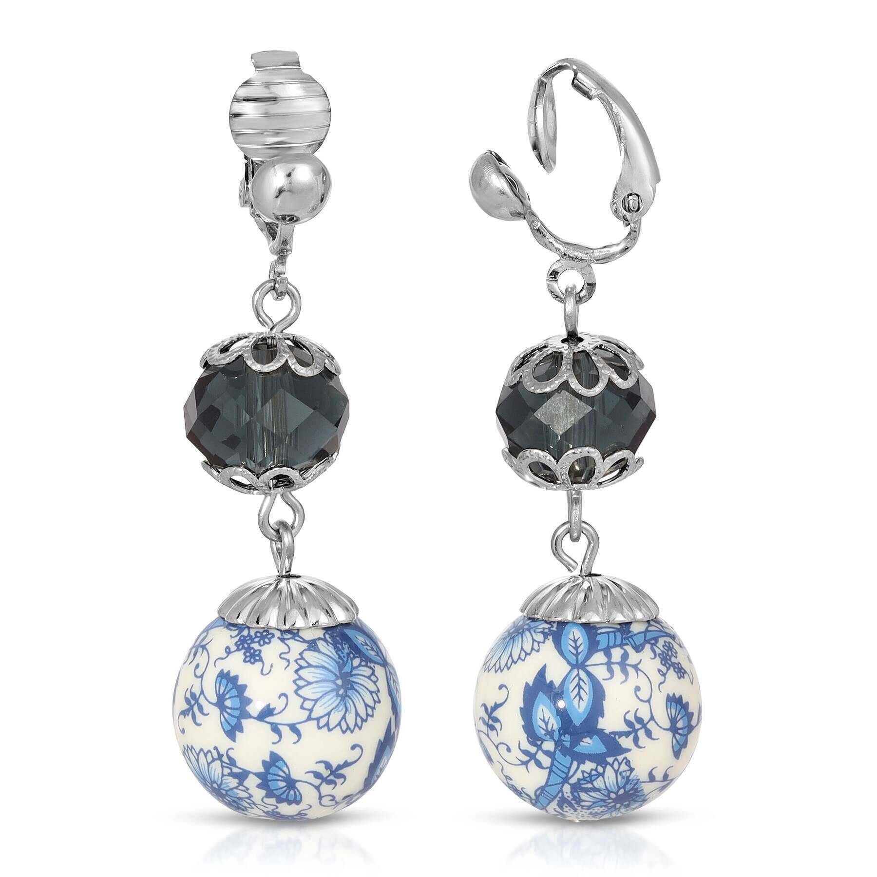 Silver Tone And Blue