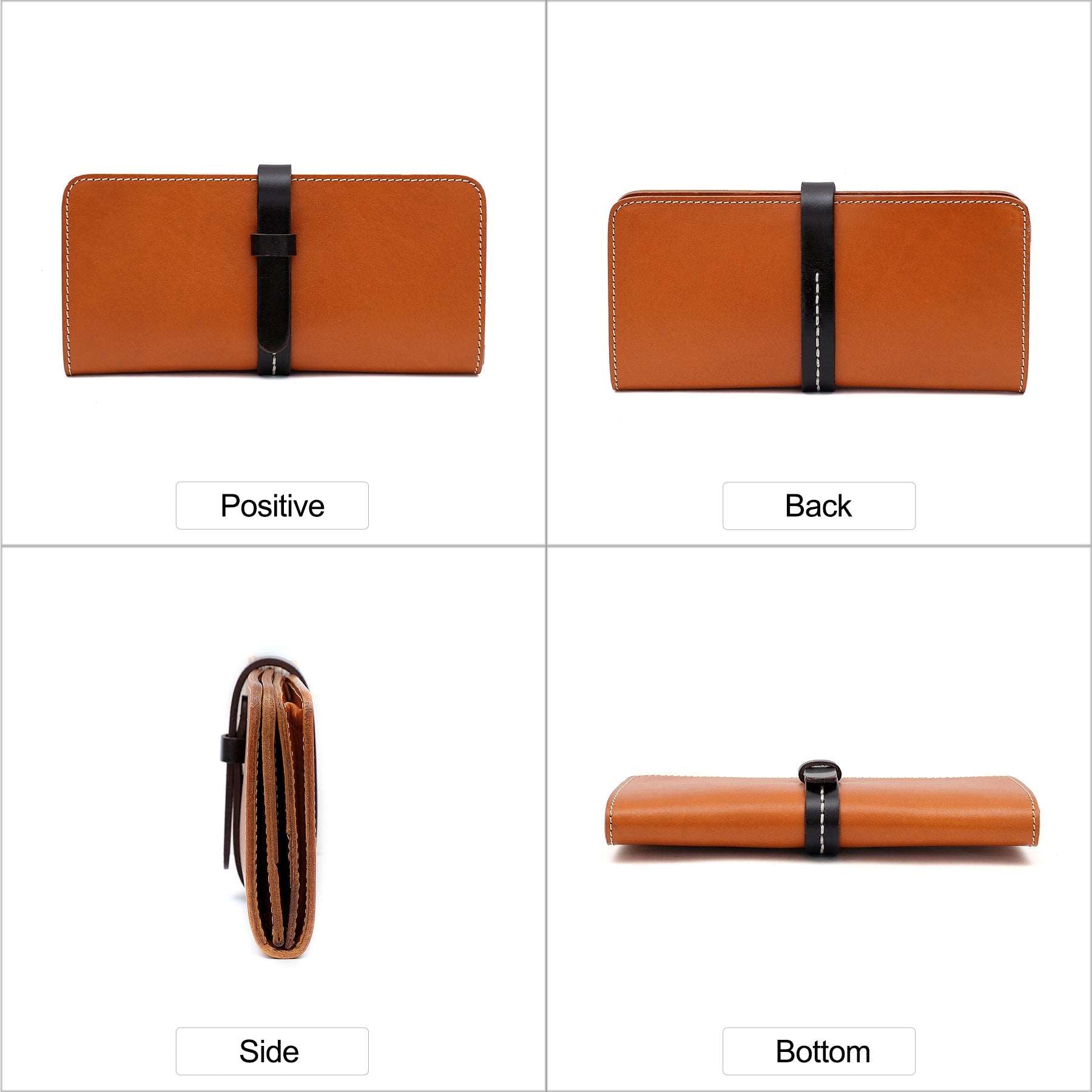 Handmade Genuine Leather Clutch Wallet for Women - Stylish & Durable Small Purse for Evening Parties, Weddings & Date Nights