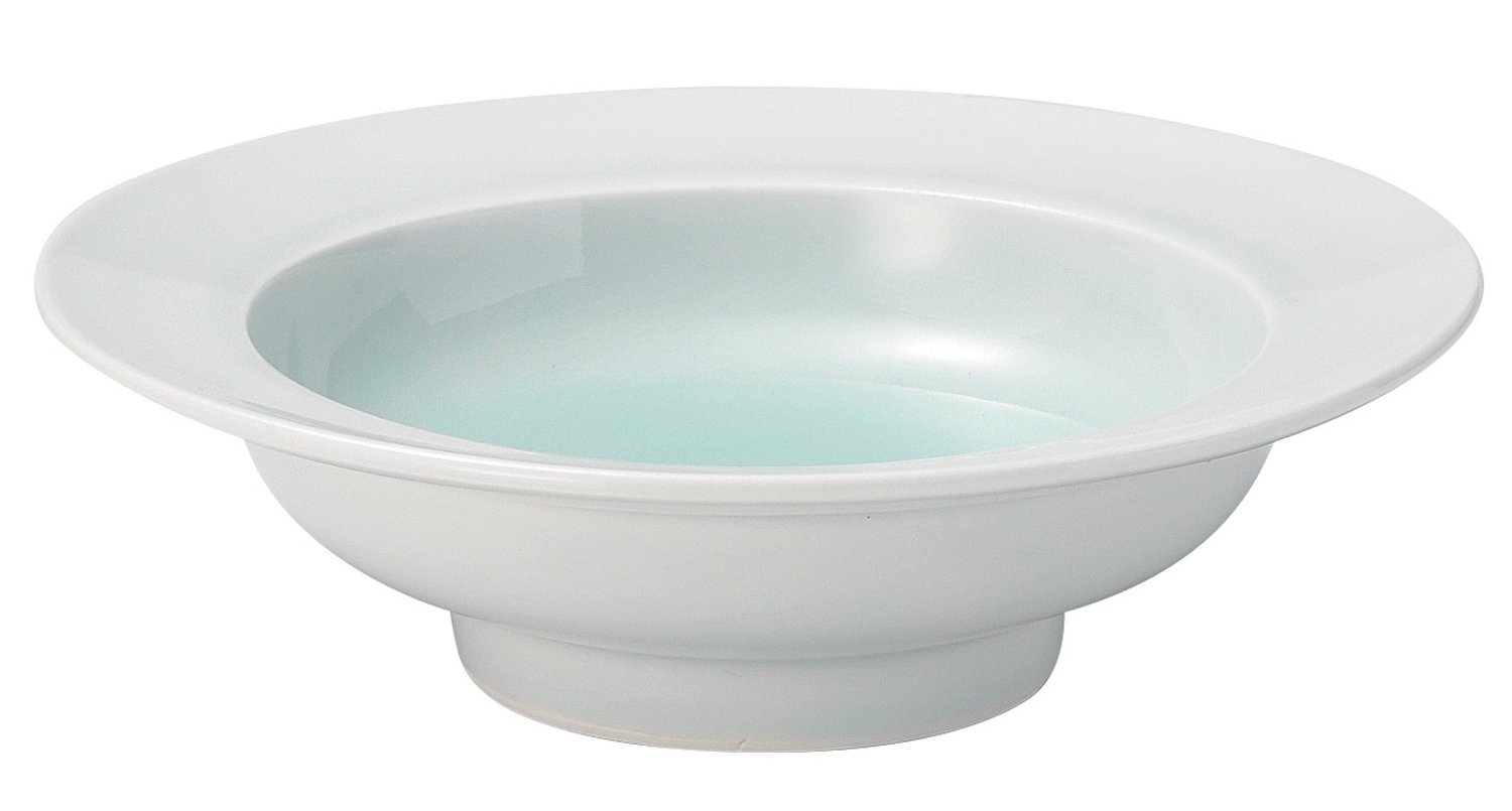 Kakuregama MJ118-463 Middle Rim Coupe Plate Set of 5 - 8.5 Inch (21.5 cm) White Porcelain Dinner Plates for Japanese & Western Dining - Perfect for Restaurants, Home Use & Special Occasions