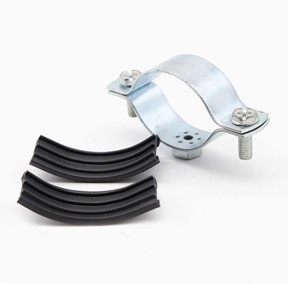 20pcs RZiioo Rubber P Clamps - Hose Pipe Fuel Line Mounting Clamps with Hexagonal Screws & Nuts, 15mm - Ideal for Automotive, Plumbing & DIY Projects