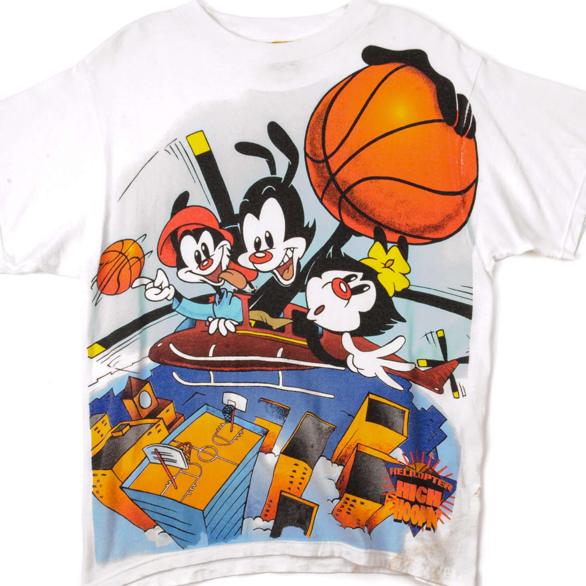 Vintage Animaniacs Graphic Tee Shirt - Medium Size - 90s Cartoon Nostalgia - Perfect for Casual Wear & Pop Culture Fans