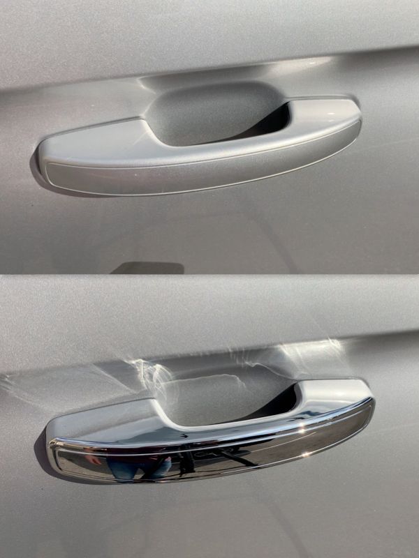Keyless Entry Chrome Door Handle Cover with Smart Sensors - DH303 | Secure & Stylish Upgrade for Home & Office Doors