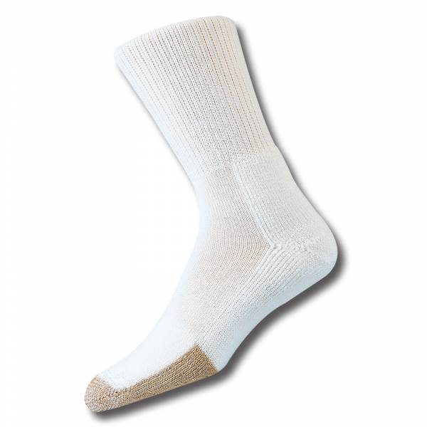Thorlo TX Top Unisex Crew Socks - Moisture Wicking Athletic Socks for Men & Women (White) - Perfect for Running, Hiking & Everyday Comfort