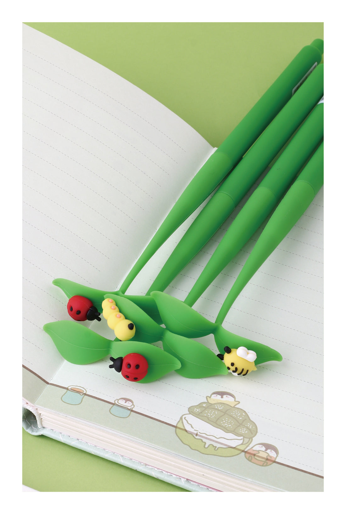 Fun Bug on Leave Wiggle Gel Pen - Colorful Wiggly Writing & Drawing Gel Pens for Kids, School Supplies, Note Taking, Doodling & Creative Art Projects