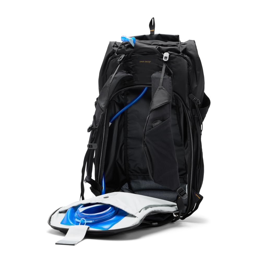 Peak Design 45L Waterproof Hiking Backpack - Lightweight Travel Backpack for Outdoor Adventures, Camping & Trekking - Durable & Spacious Carry-On Backpack for Men & Women