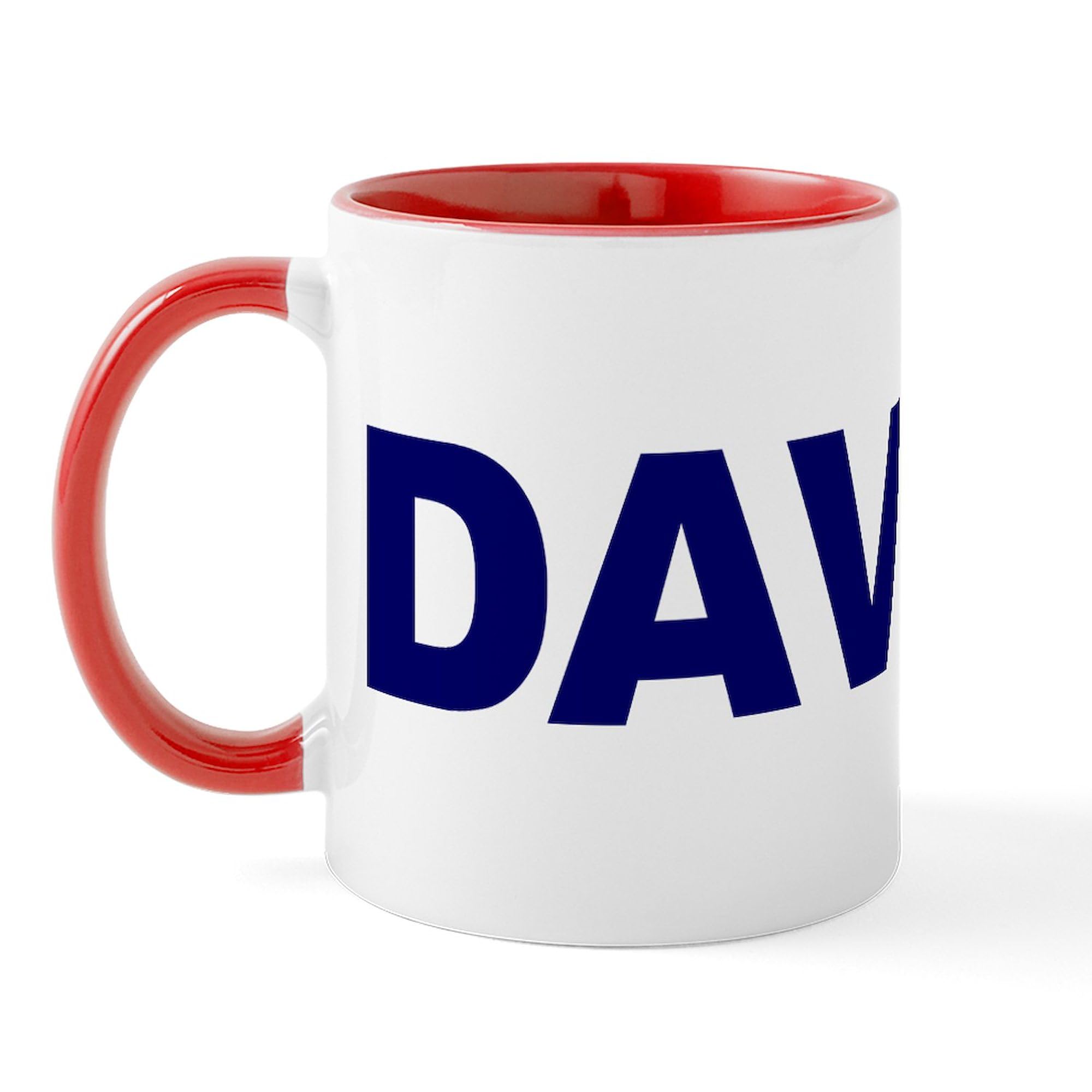 Dave Mug 11 oz (325 ml) Ceramic Coffee Cup - Funny Novelty Gift for Coffee Lovers, Office Workers & Friends - Perfect for Home, Office & Gifts