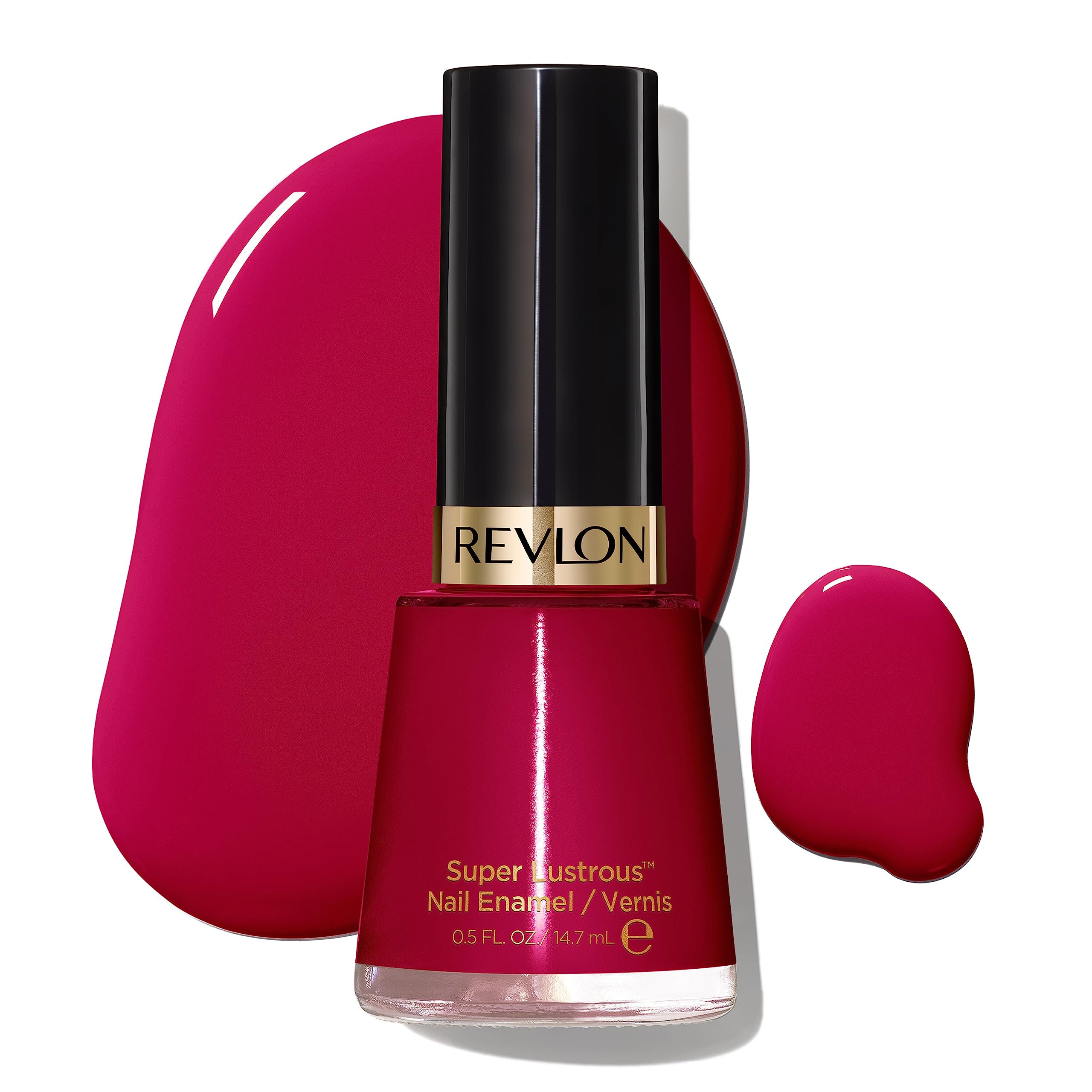 Revlon Nail Enamel - Long Lasting Chip Resistant Nail Polish with Glossy Shine Finish, Valentine Red 730 (0.5 oz) - Perfect for Date Nights, Parties & Special Occasions