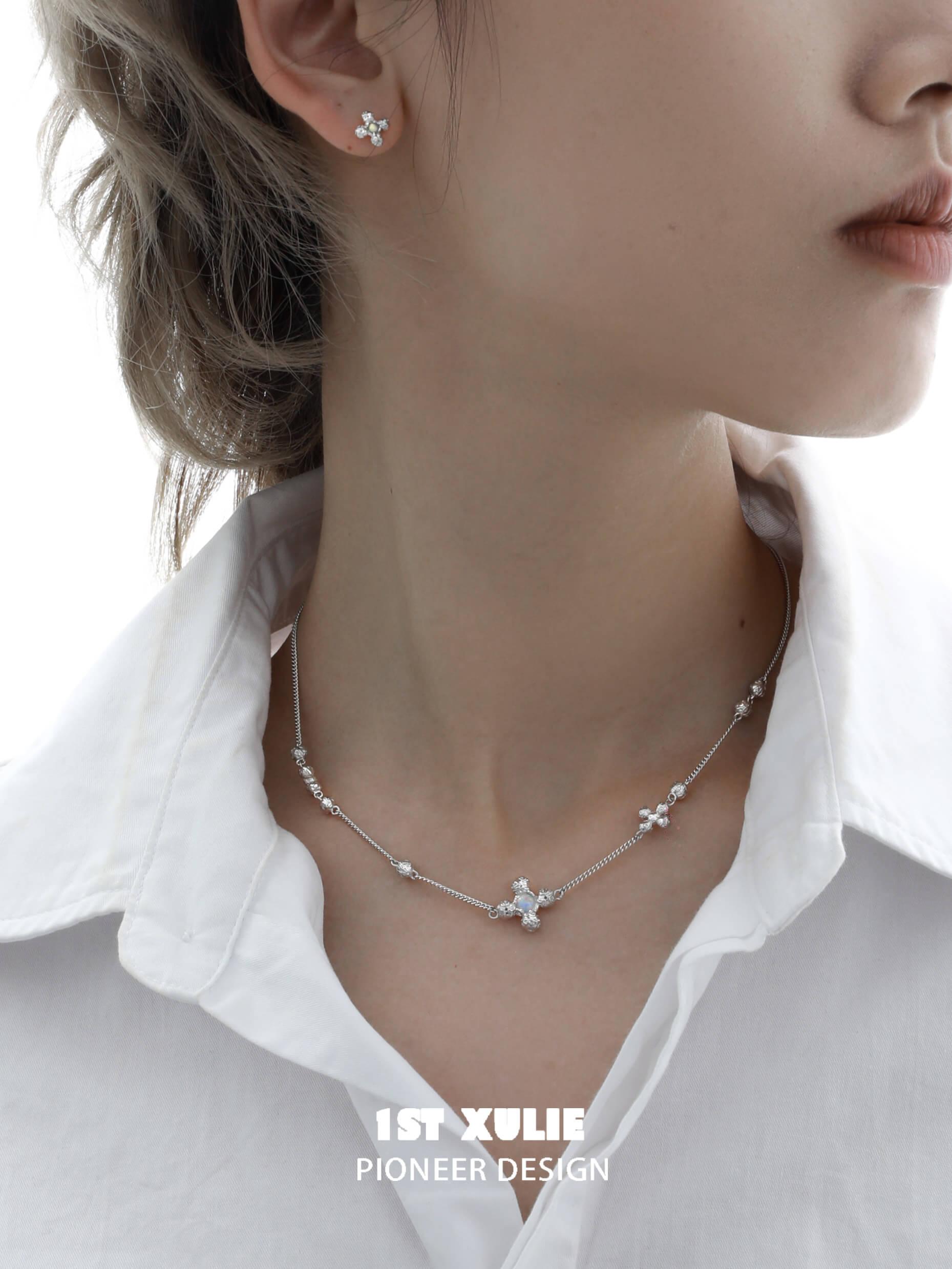 Moonstone S925 Sterling Silver Opal Pendant Necklace for Women - Elegant Boho Jewelry Gift for Birthday, Anniversary & Special Occasions