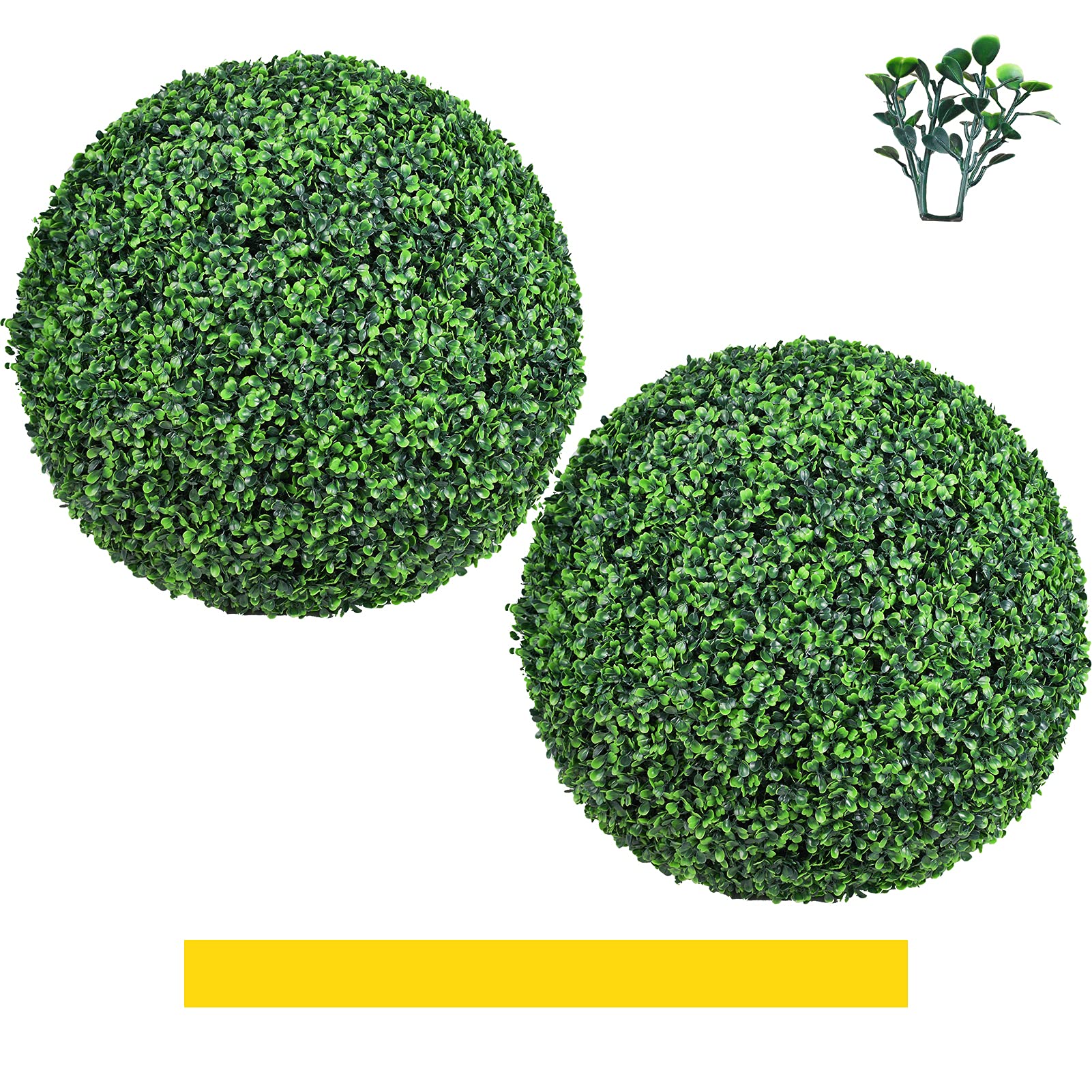 4-Layer Artificial Boxwood Hedge Maze Topiary Ball Set of 2 - 19