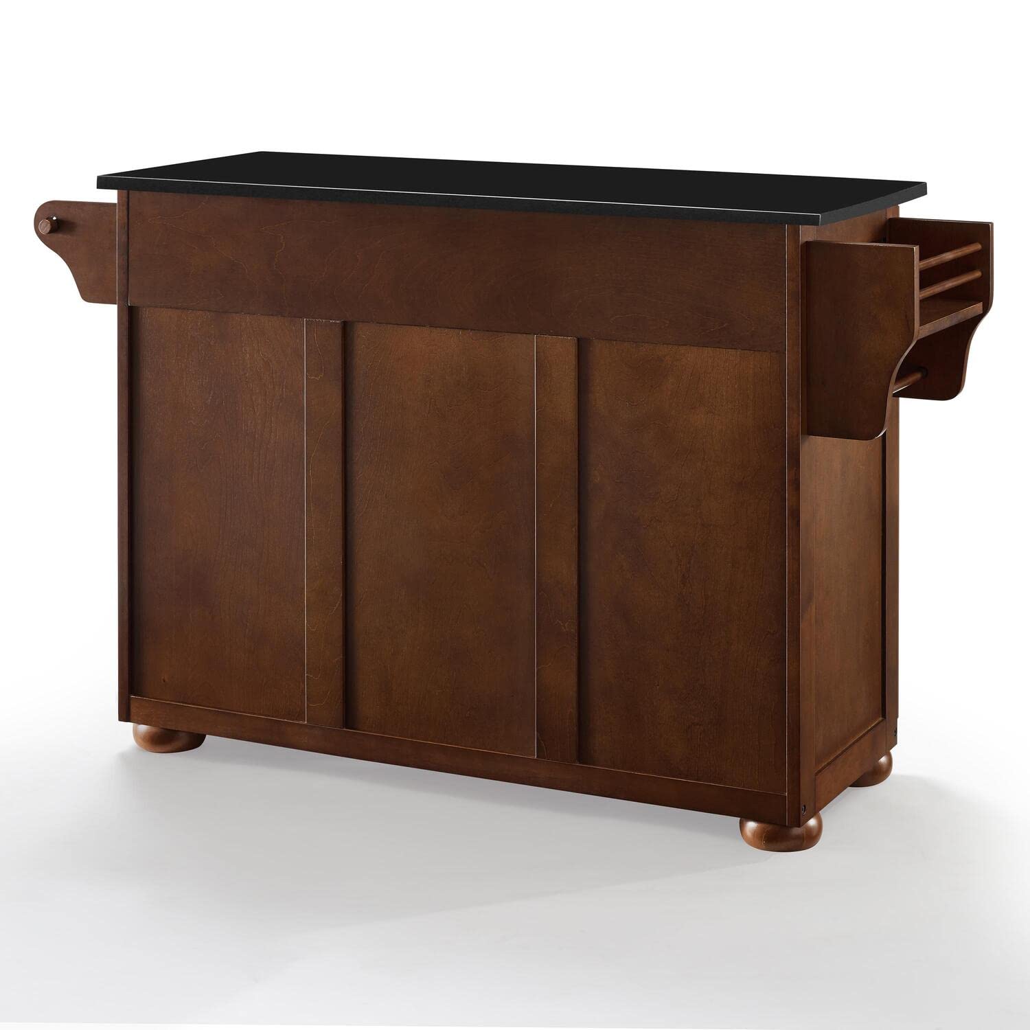French Granite Kitchen Island - Spacious Mahogany/Black Countertop for Modern Kitchens