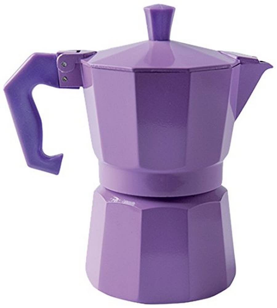 Excèlsa Chicco 1-Cup Coffee Maker in Lilac Color - Perfect for Home, Office & Travel - Compact Single Serve Espresso Machine for Coffee Lovers