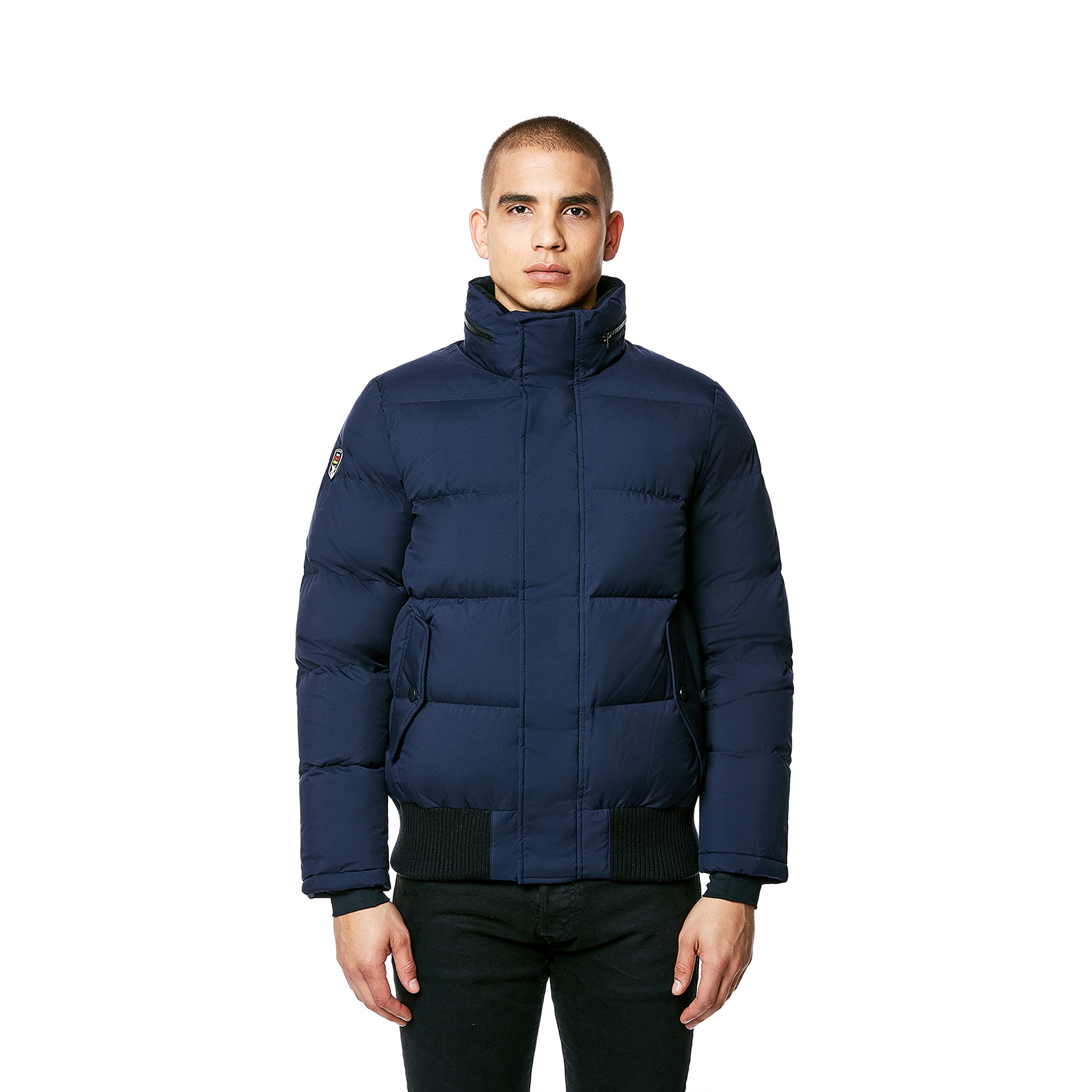 Triple F.A.T. Goose Bromley Men's Bomber Down Jacket - Warm Winter Puffer Coat for Outdoor Activities & Urban Style | Waterproof & Lightweight | Perfect for Skiing, Hiking & Daily Commute