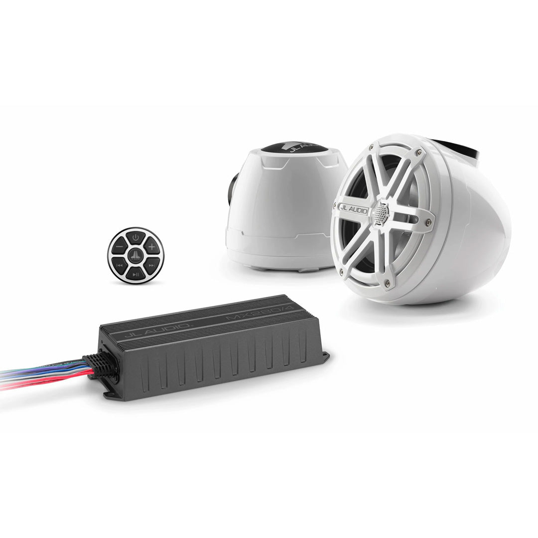 JL Audio SLPK YA VXWR SG WH - Premium SlamPak™ Audio System for 2015-2019 Yamaha VX WaveRunners | Marine Stereo Upgrade for Water Sports & Beach Parties