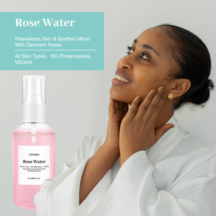 Organic Rose Water Facial Toner for Women - Hydrating & Soothing Skin Care - Perfect for Daily Use, After Sun Care & Makeup Removal