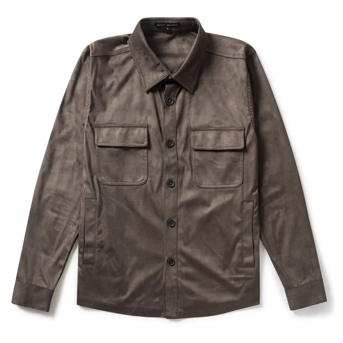 Premium Robert Barakett Suede Shirt Jacket for Men - Soft & Stylish Casual Wear - Perfect for Fall & Winter Outfits