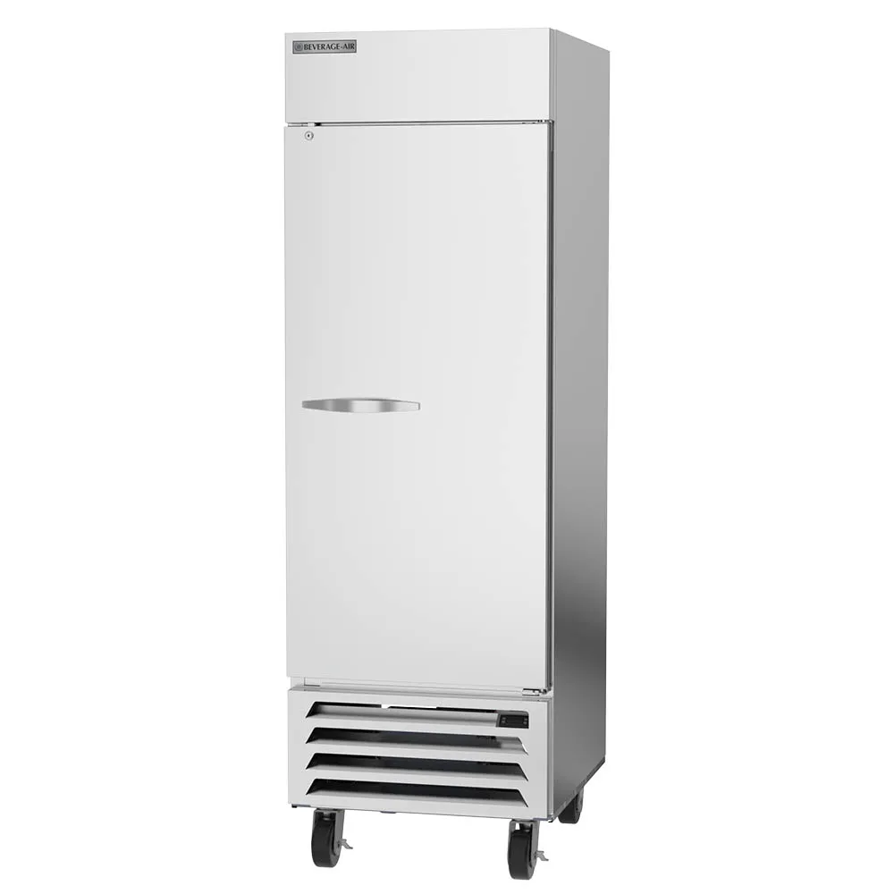 Beverage Air HBF23HC 1.1 Cubic Foot Solid Door Bottom Mount Freezer - 27 Inch Commercial Under Counter Freezer for Restaurants, Bars, and Home Use
