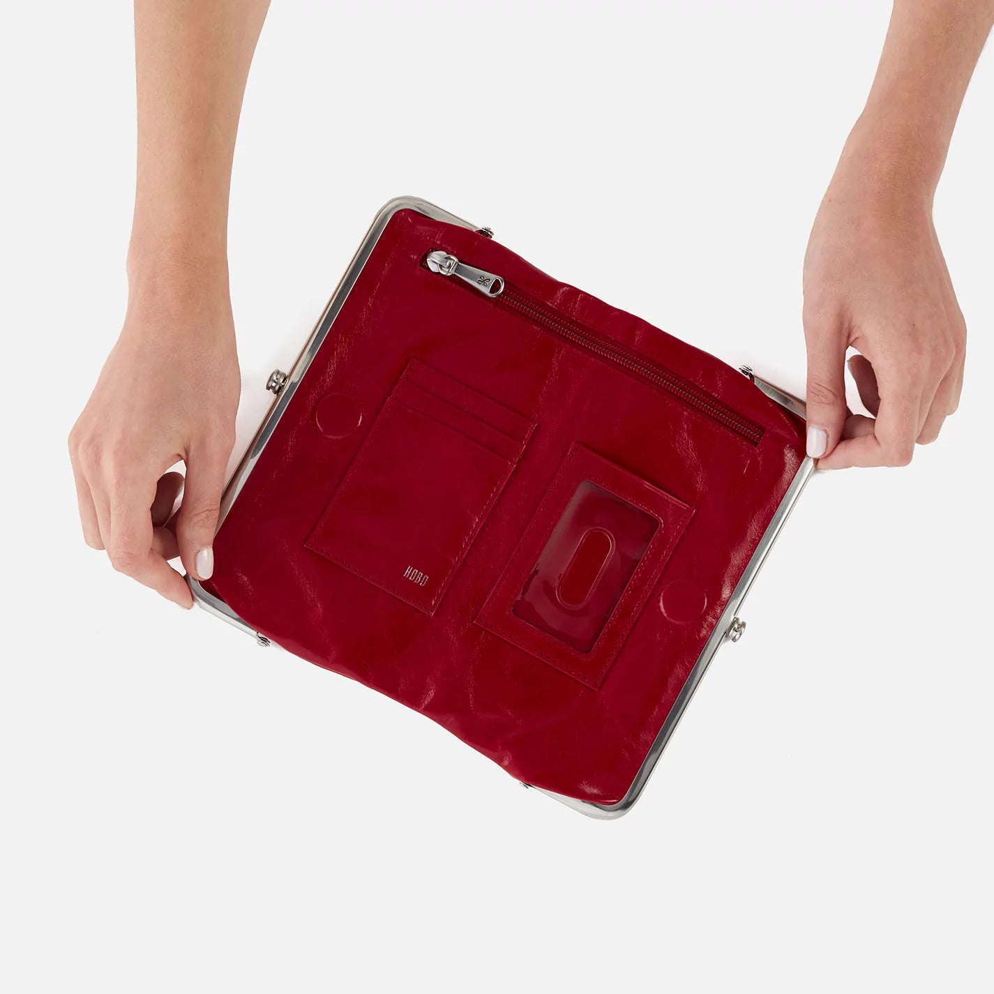 LAUREN Women's Leather Clutch Wallet - Stylish & Compact Crossbody Purse for Evening Parties, Weddings & Date Nights