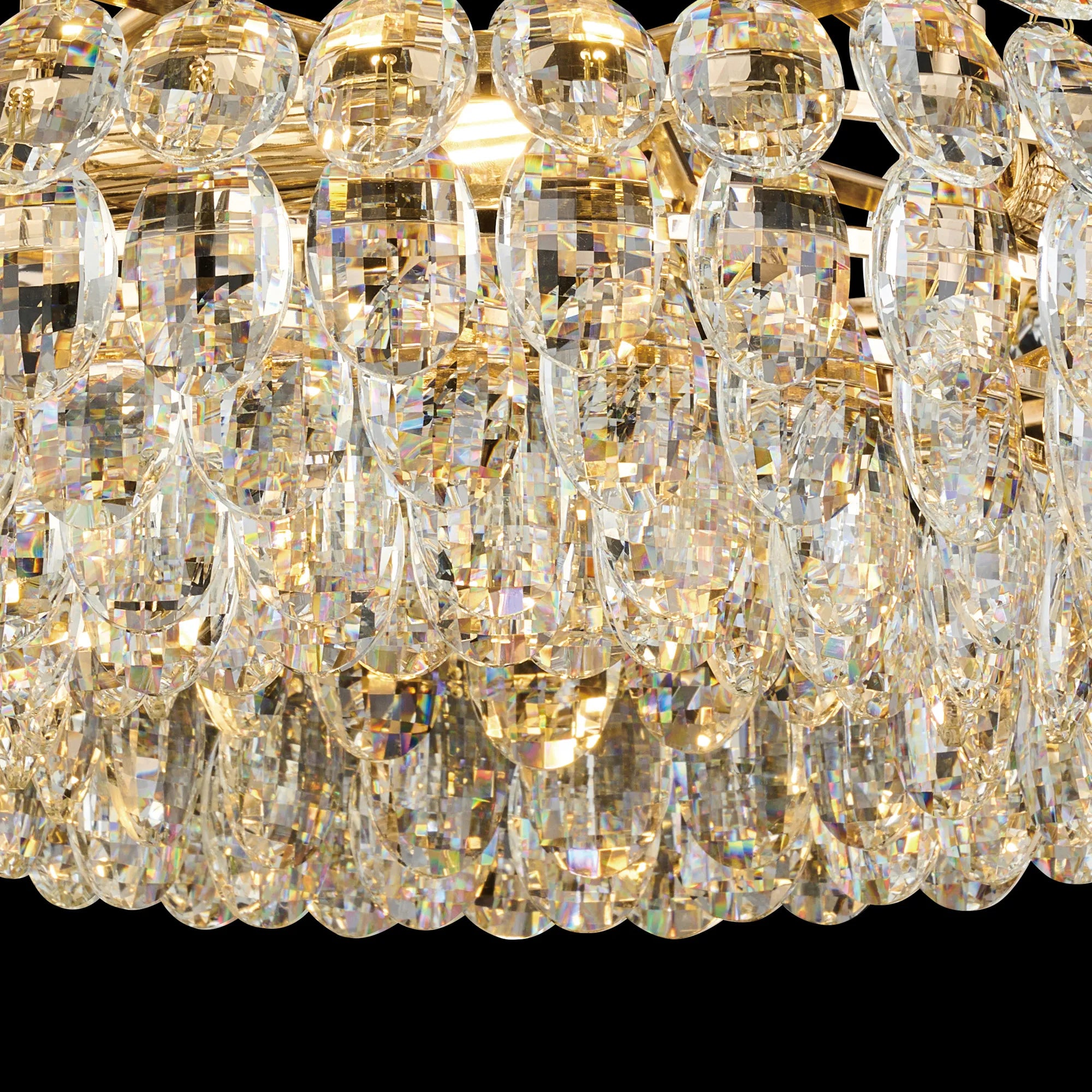 Consten Semi Flush Ring Ceiling Light Fixture with E14 Socket - Perfect for Bedroom, Hallway & Small Space Lighting