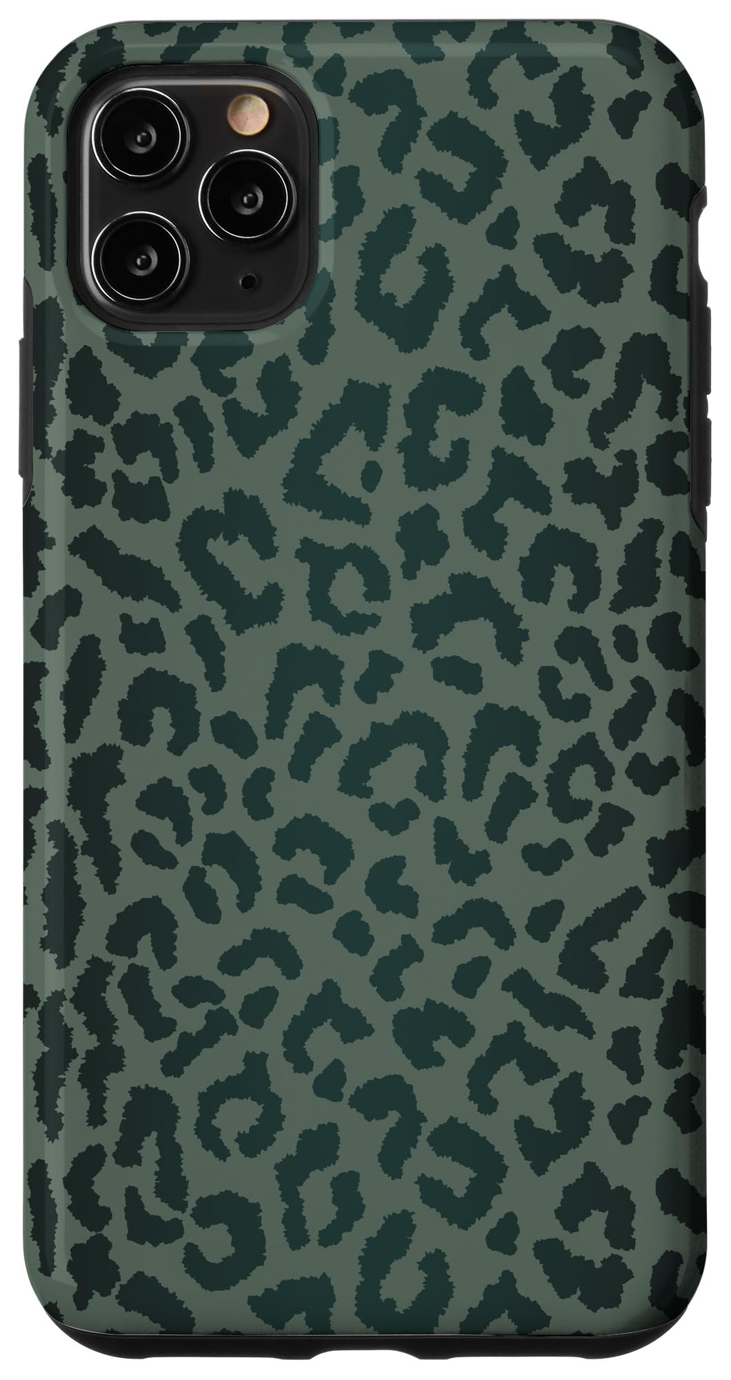 iPhone 11 Pro Max Case - Premium Leopard Cheetah Print Protective Cover for Midnight Green | Fashionable & Durable Phone Case for Daily Use, Travel & Outdoor Activities