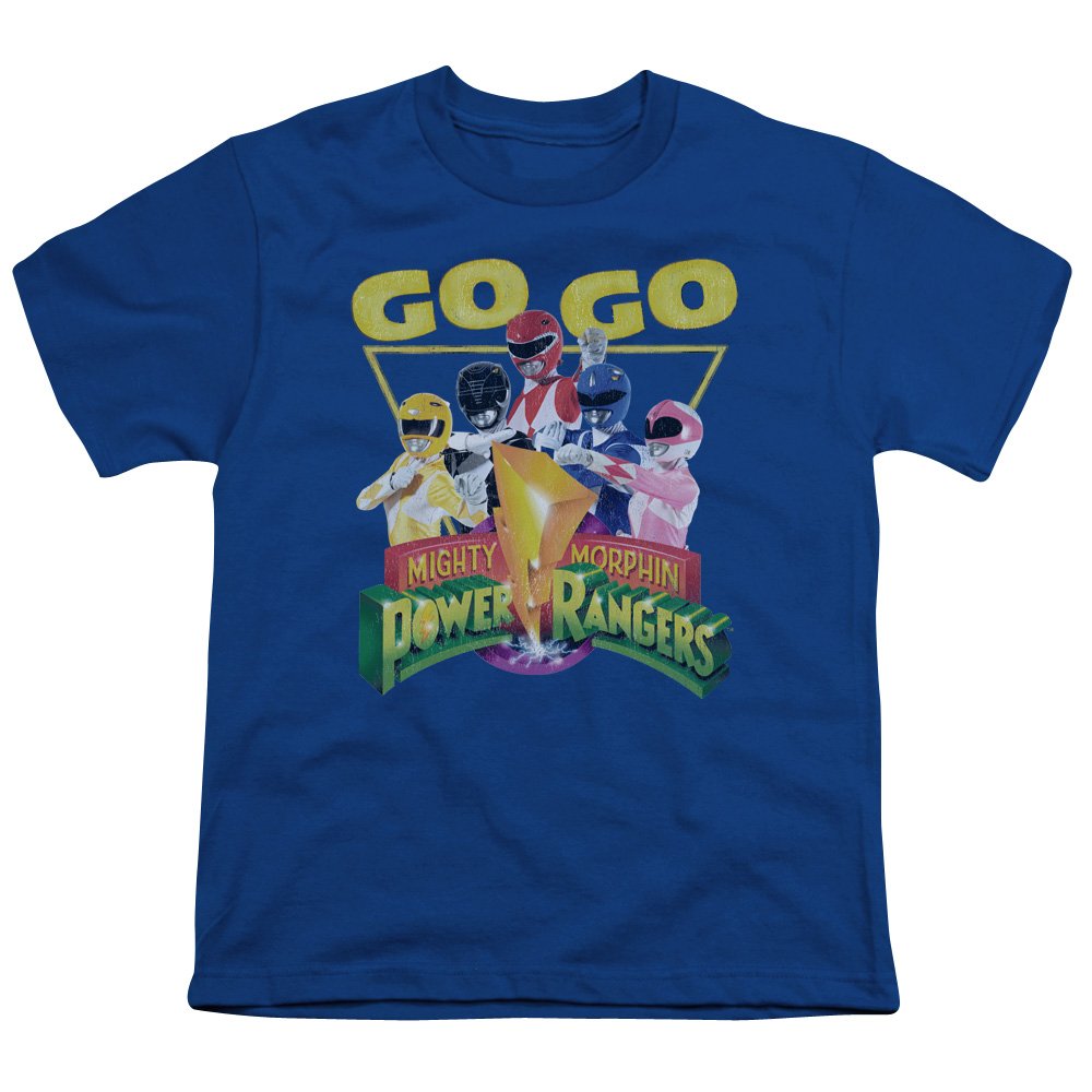 Power Rangers Go Go Unisex Youth T-Shirt for Boys & Girls - Cool Graphic Tee for Kids, Birthday Gifts, Cosplay & Casual Wear