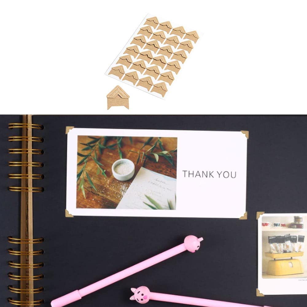 360PCS Self-Adhesive Photo Corners & Mounting Stickers - Acid-Free for Scrapbooking, Photo Albums, Journals, Memory Books - Perfect for DIY Projects, Travel Scrapbooks & Home Decor