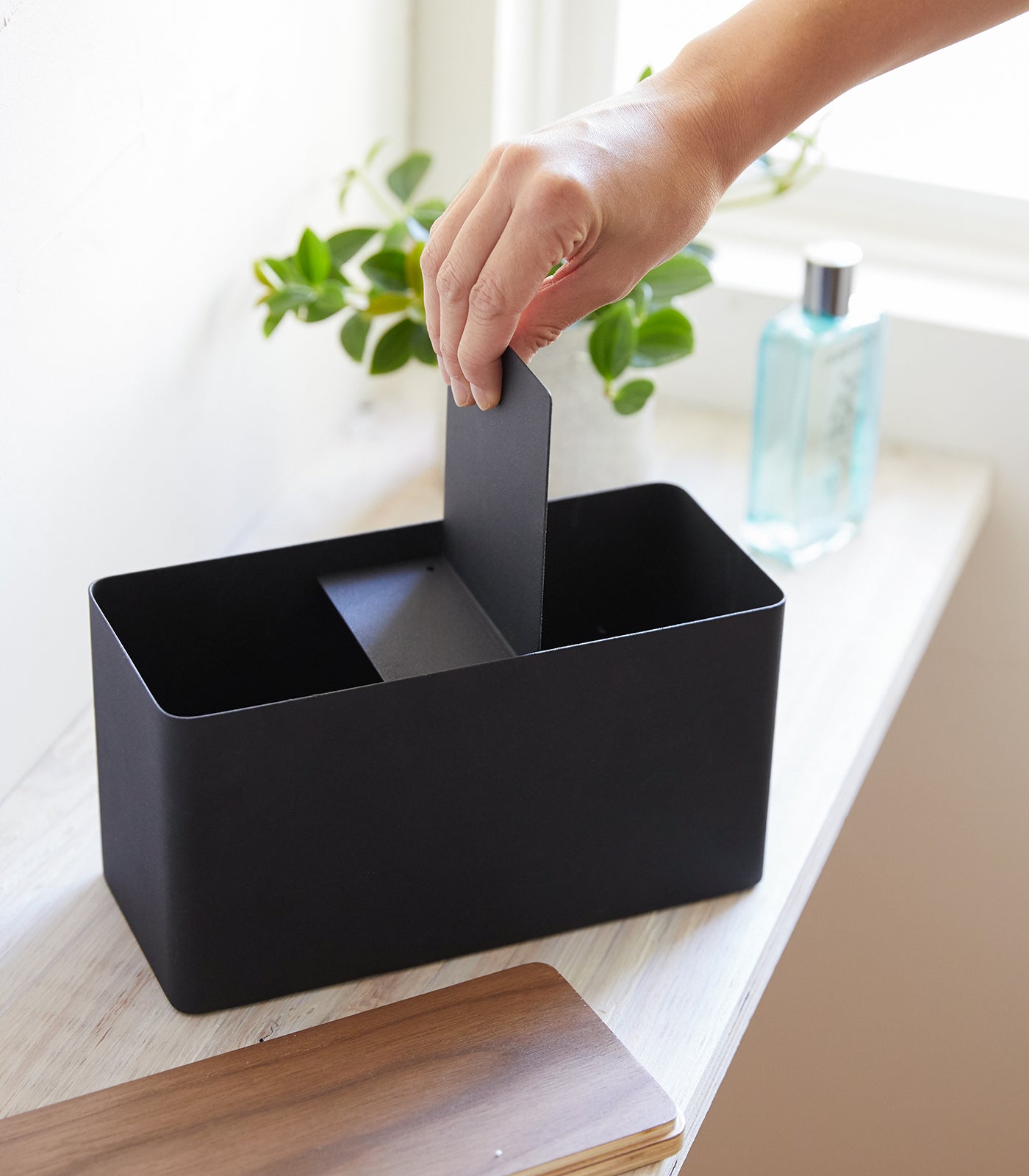 Stainless Steel and Wood Countertop Organizer - Kitchen Counter Storage for Spices, Utensils & More | Compact & Stylish Home Organization Solution