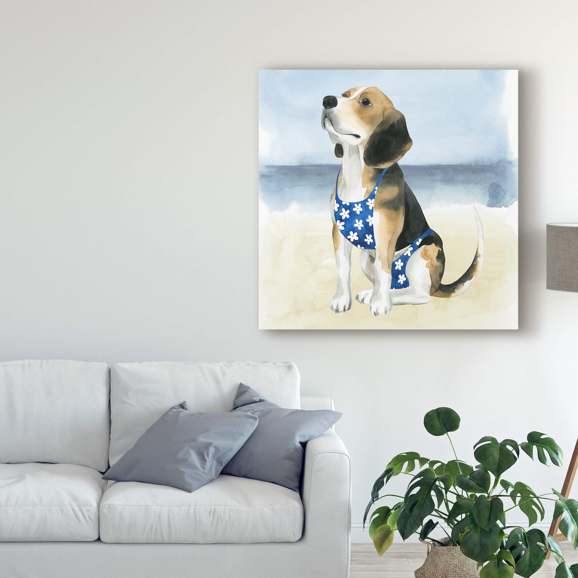 Grace Popp Hot Dog II Art Print - 18x18 Inch Framed Wall Decor for Kitchen, Diner & Retro Home Decor