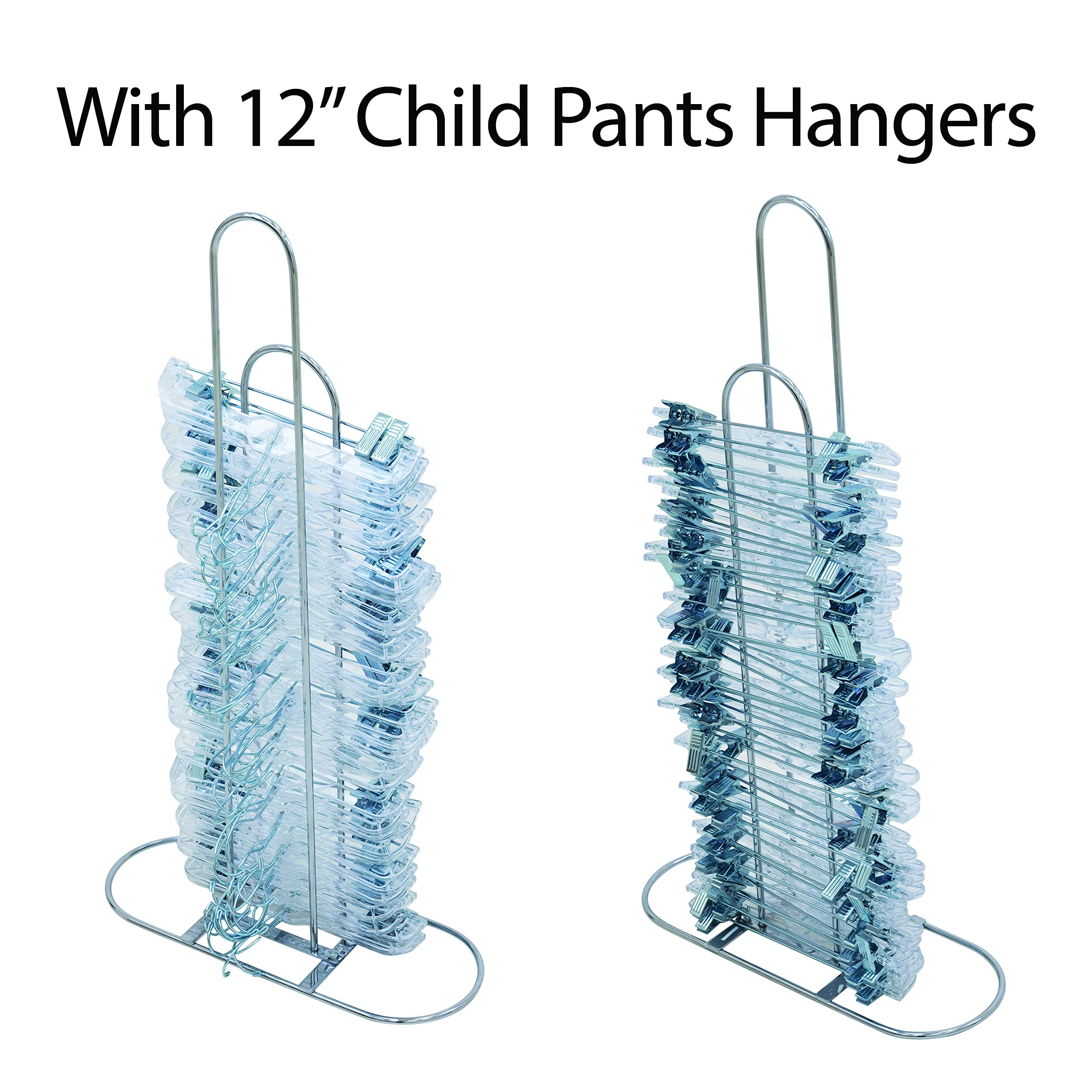 Victory Display Chrome Plated Metal Hanger Stacker - Space Saving Hanger Organizer for Closet - Holds 50-70 Hangers - Perfect for Apartments, Dorm Rooms & Laundry Areas - Durable Clothes Rack Stand & Storage Solution (10 Pack) - Ideal for Small Spaces & Wardrobe Organization