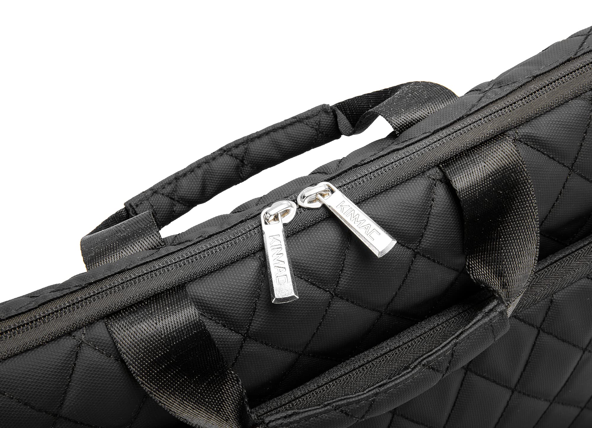 Kinmac 360° Padded Laptop Shoulder Bag for 15.6-16 Inch Laptops - Compatible with LG Gram 16 & Other Ultrabooks (Black) - Perfect for Work, Travel & College Commutes