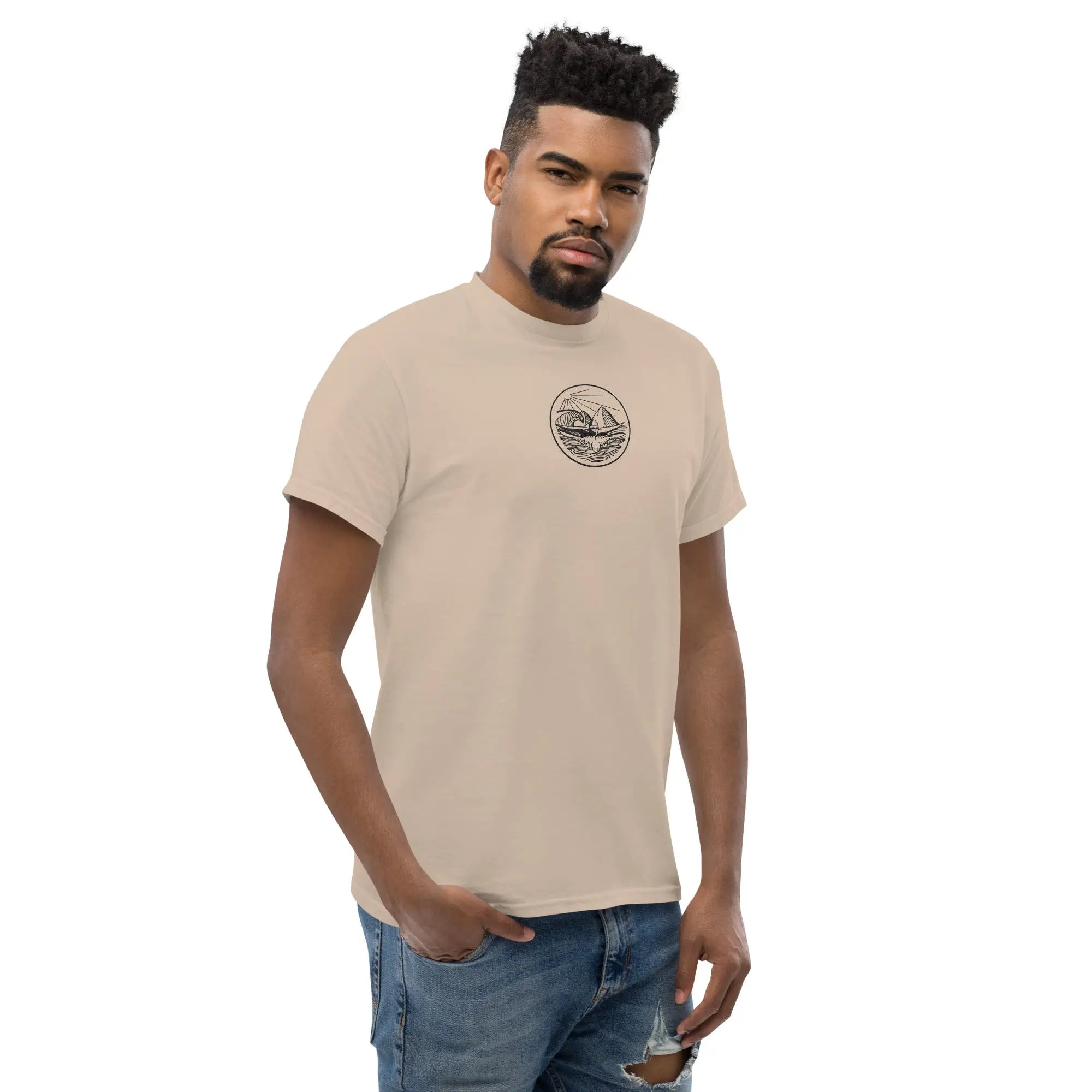 Designer Mountain Swimmer Graphic T-Shirt - Unisex Casual Tee for Men & Women | Perfect for Outdoor Adventures, Beach Trips, and Streetwear Fashion