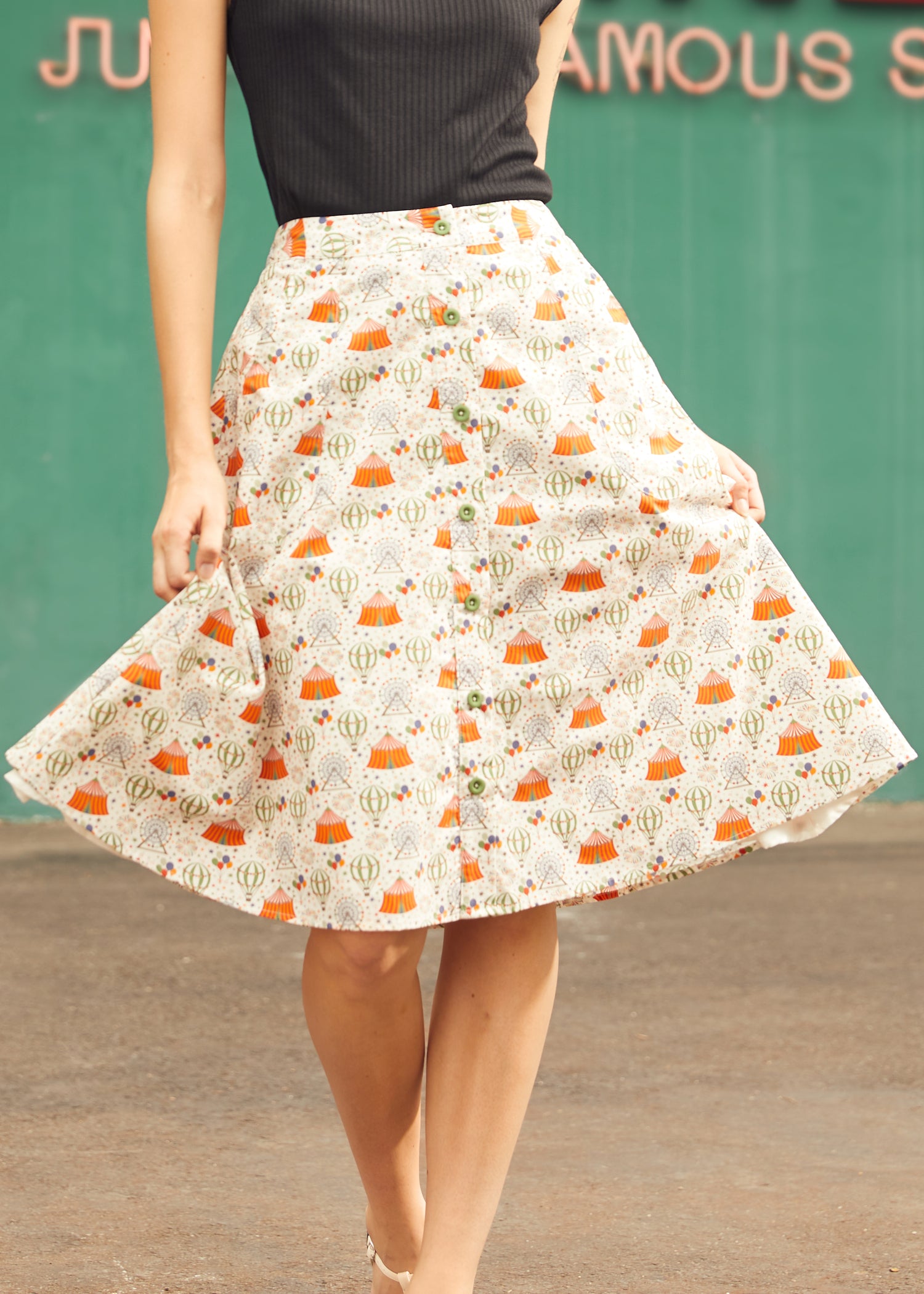 Daydream Departure Skirt - Women's Flowy Midi Skirt with Pockets | Perfect for Summer Outfits, Beach Vacations & Boho Fashion