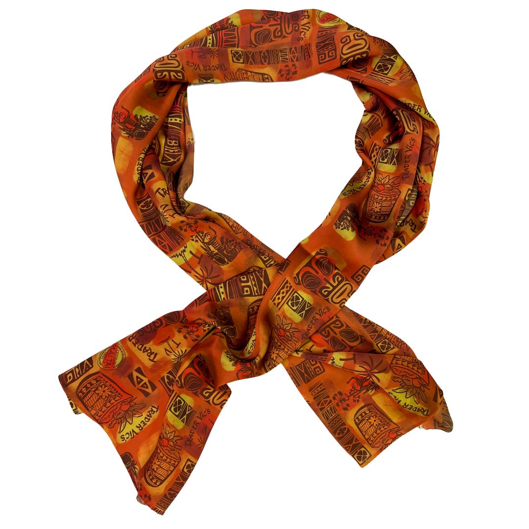 TRADER VIC'S Premium Silk Scarf - Luxury Fashion Accessory for Women, Gift for Her, Perfect for Travel, Parties & Special Occasions