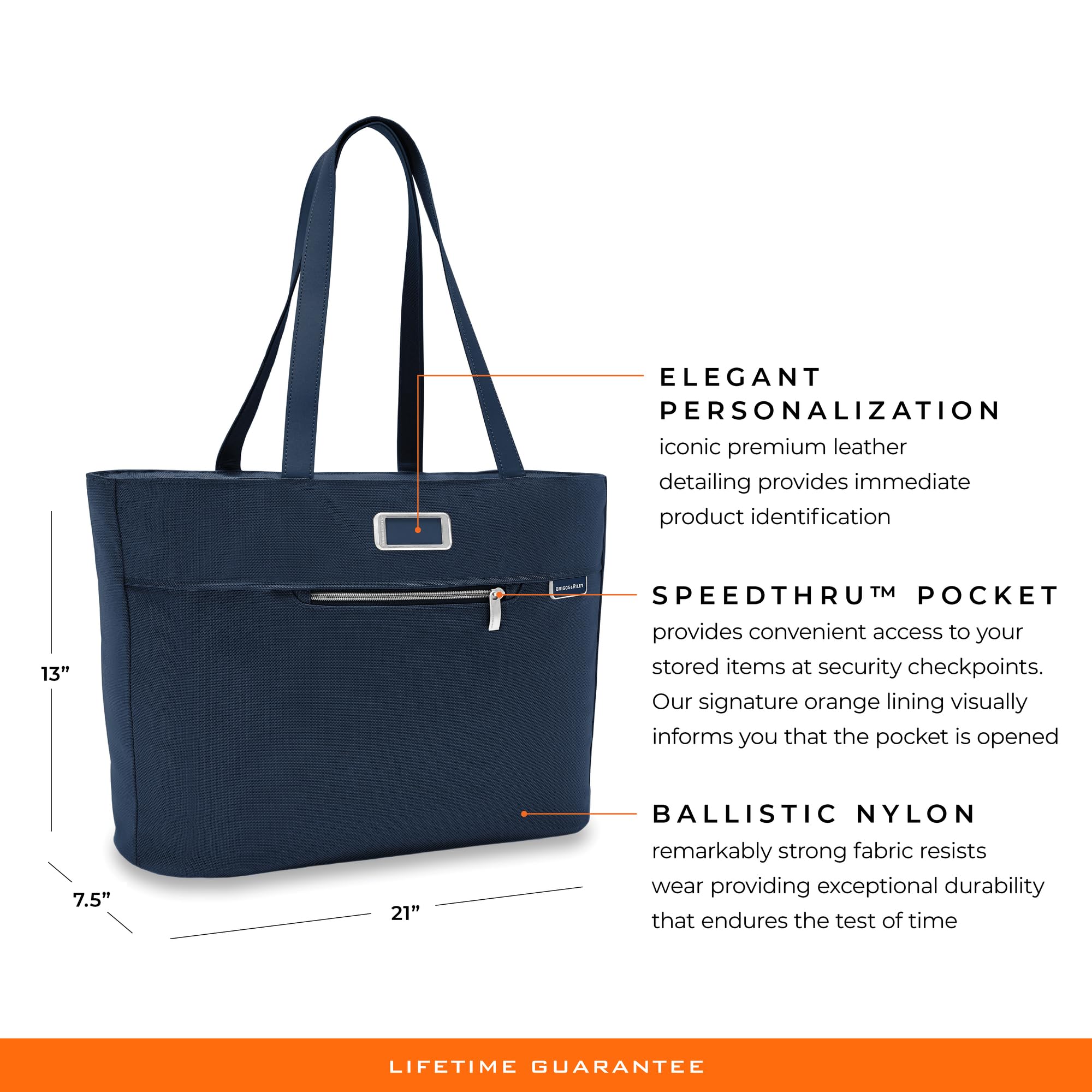Briggs & Riley Premium Tote Bags for Women & Men - Durable Travel & Work Carryall - Perfect for Office, Gym, Shopping & Weekend Getaways