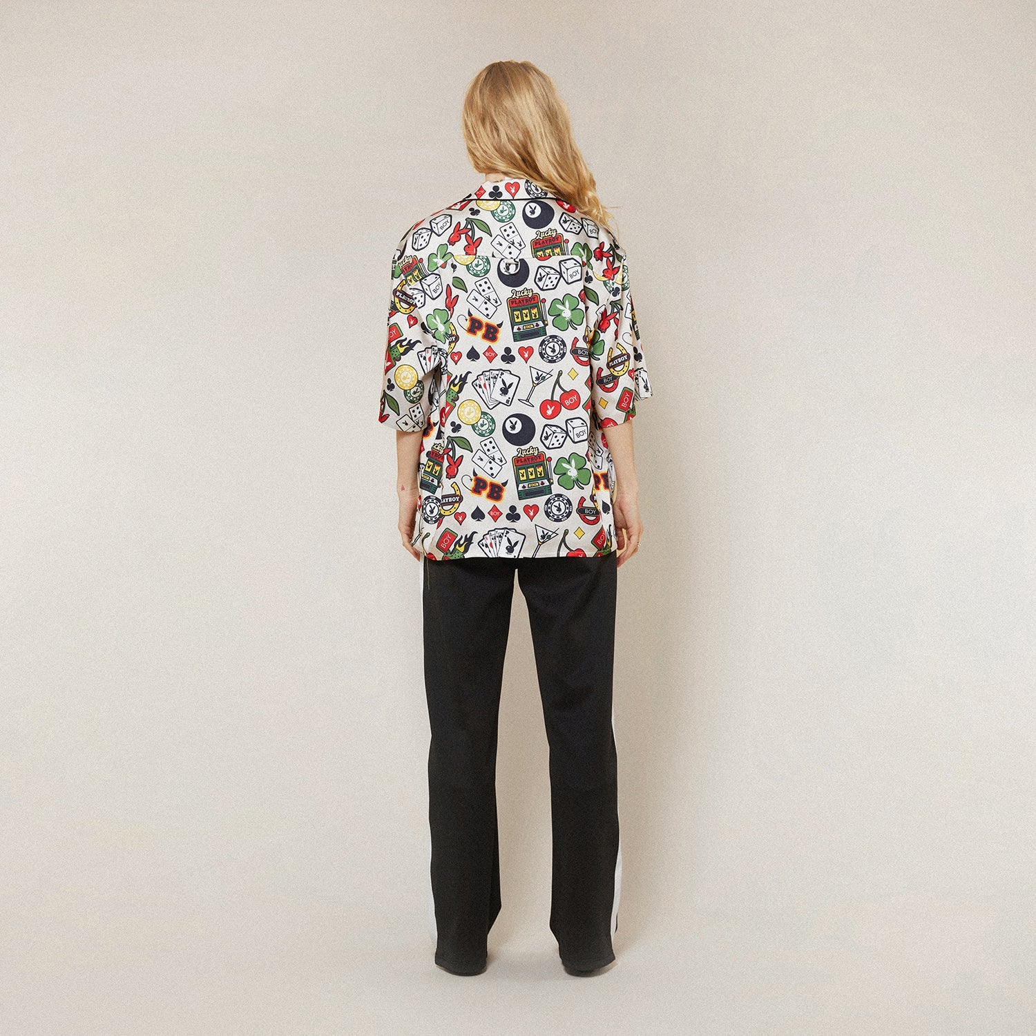 Playboy X Boy Las Vegas Resort Shirt - Stylish Hawaiian Casual Button-Up for Men - Perfect for Vacation, Beach, and Summer Parties