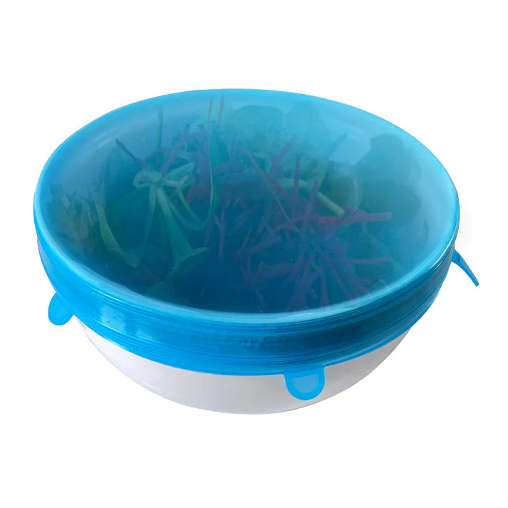 Stretchable Silicone Food Covers - Reusable, Flexible, Airtight Lids for Bowls, Containers & Jars - Perfect for Meal Prep, Storage & Leftovers
