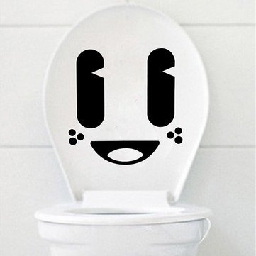 3NH® Cute Big Eye Toilet Sticker - Removable Bathroom Decal for Closestool, Funny Toilet Seat Stickers for Home Decor - Perfect for Kids' Bathroom, Nursery & DIY Home Improvement