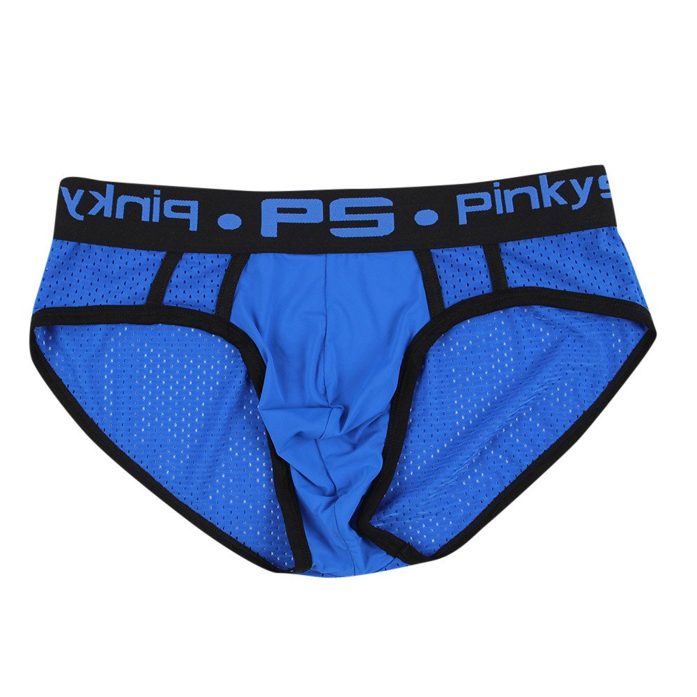 **Men's Sexy Printed Boxer Briefs with Bulge Pouch - Comfortable Polyester Underwear for Everyday Wear & Intimate Moments**