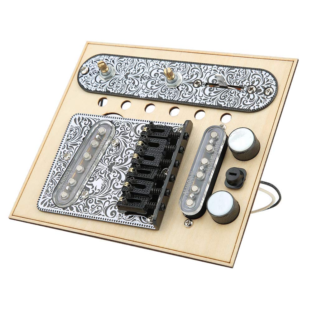 Electric Guitar Pickup Control Plate & Saddle Bridge Plate Set for ST Guitars - Professional Upgrade Kit for Enhanced Tone & Playability | Perfect for Live Performances, Studio Recording & DIY Guitar Mods