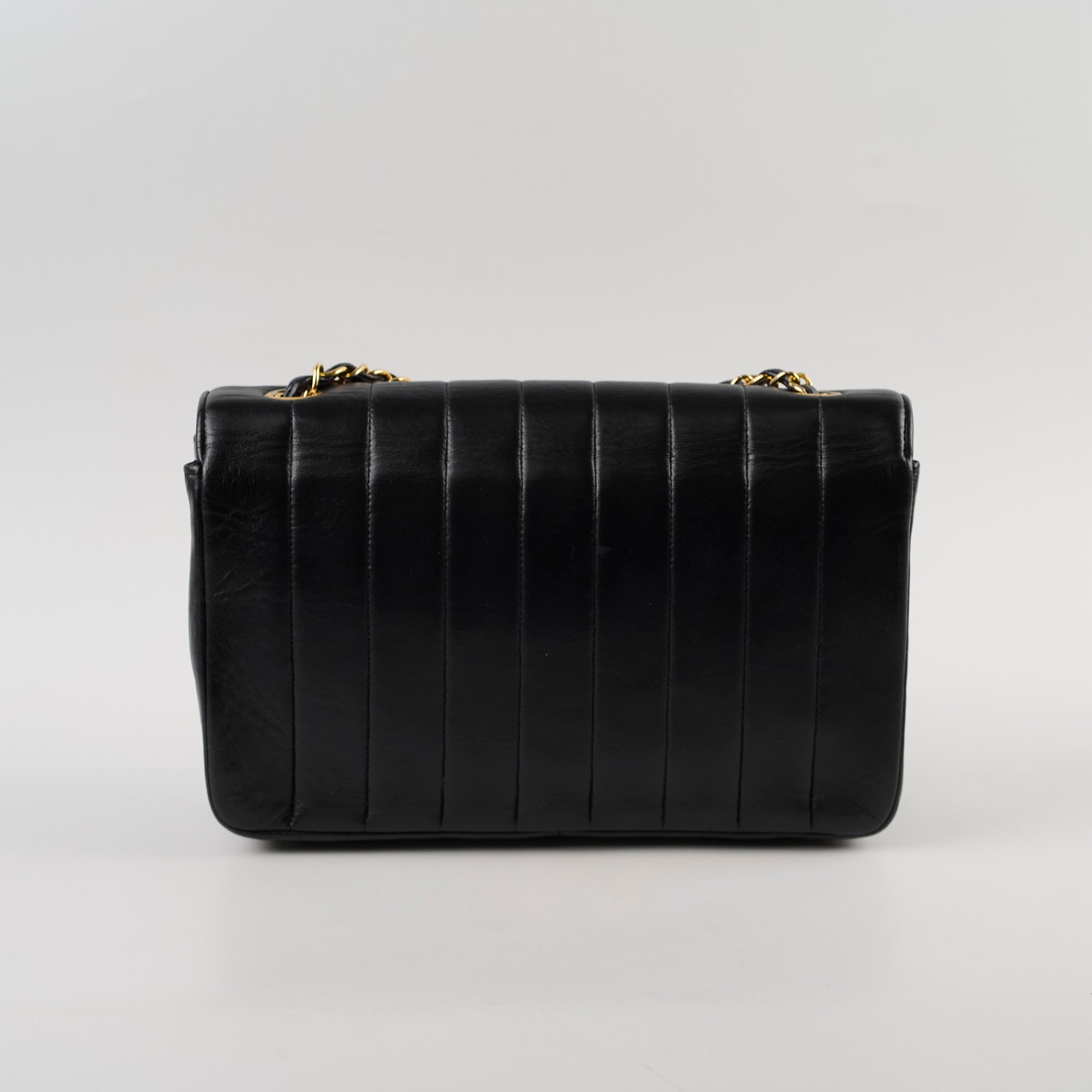 Authentic Chanel Vintage 1991-1994 Lambskin Mademoiselle Flap Bag in Black - Luxury Crossbody Purse for Women, Perfect for Date Night & Special Occasions