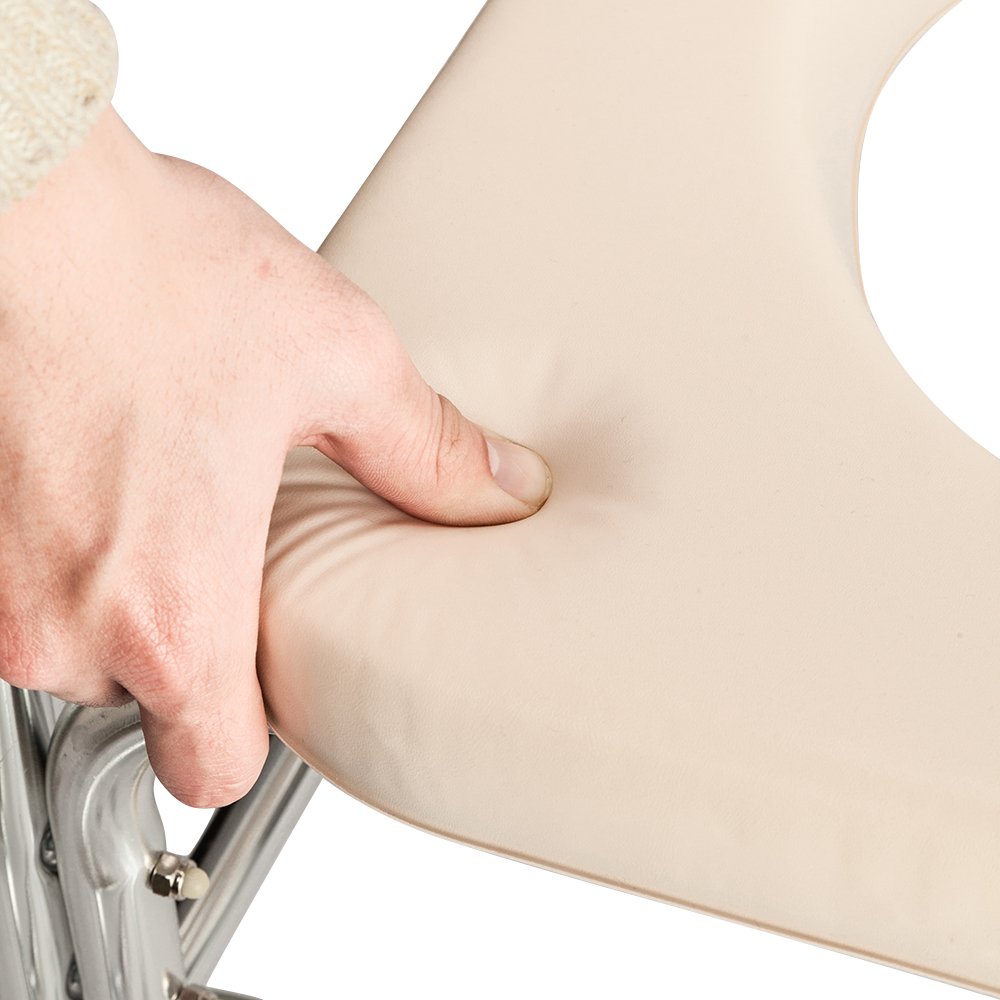4-in-1 Aluminum Shower Chair with Flip-Up Footrests & Wheels - Lightweight Mobility Shower Seat for Elderly & Disabled - Ideal for Bathroom Safety & Assisted Living