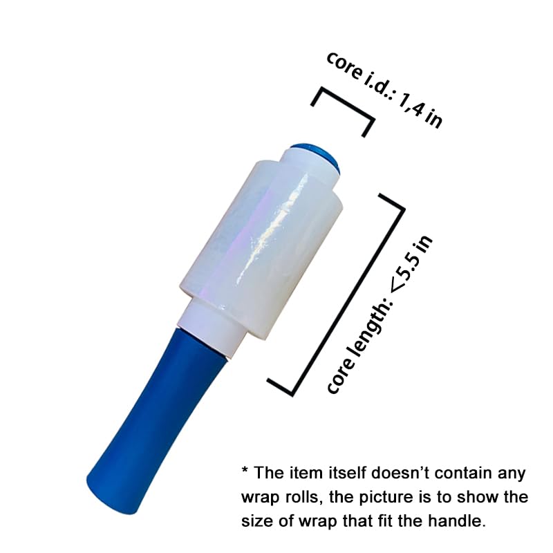High-Quality Handle for Hand Film Stretch Wrap Roll - 1 Pack | Easy Grip for Secure Pallet Wrapping | Perfect for Warehouse, Shipping & Moving Supplies