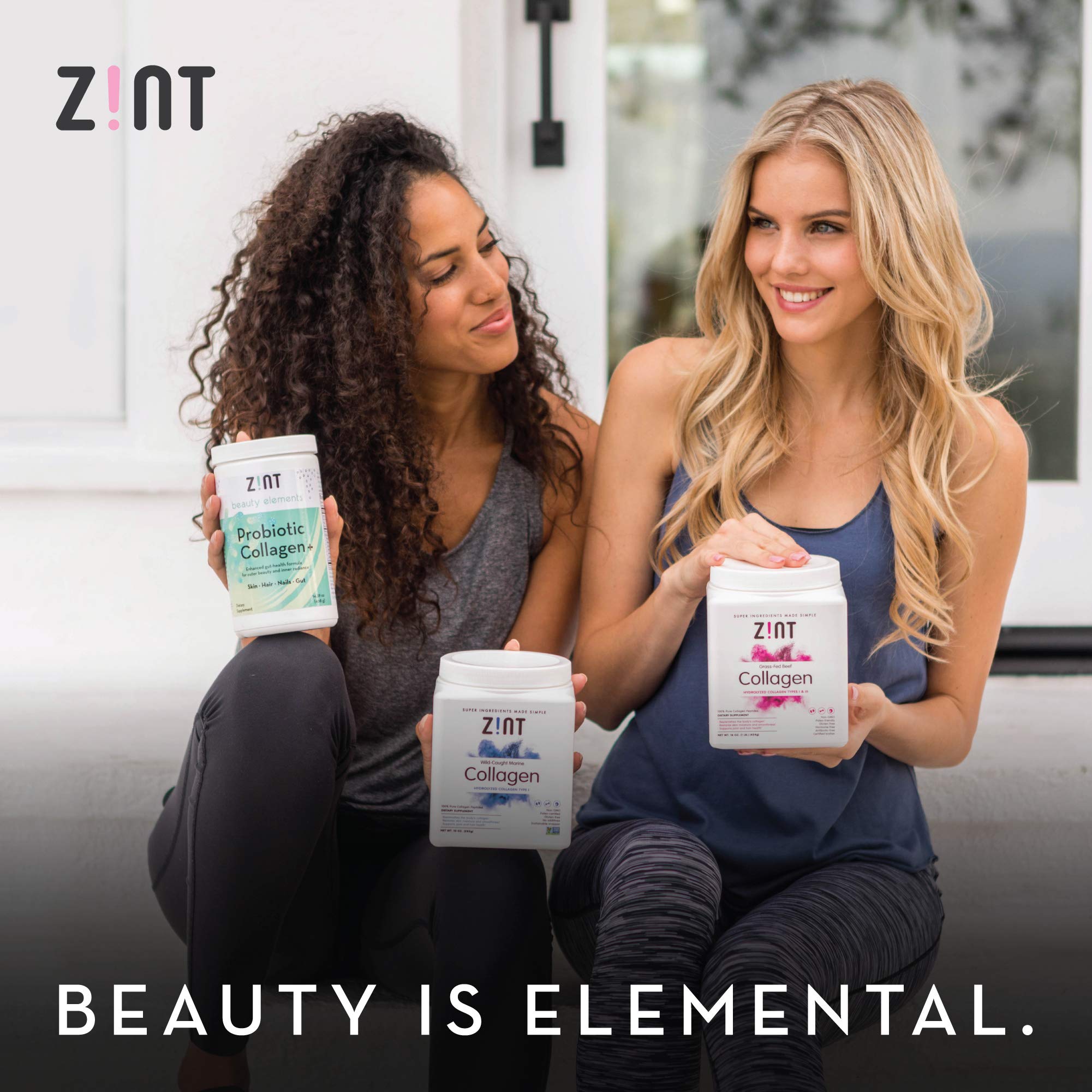 Zint Beef Gelatin Powder (16 oz) - Unflavored, Keto & Paleo Certified Collagen Protein - Perfect for Baking, Jello, Smoothies & Thickening Sauces - Ideal for Keto Diet, Healthy Desserts & Homemade Recipes