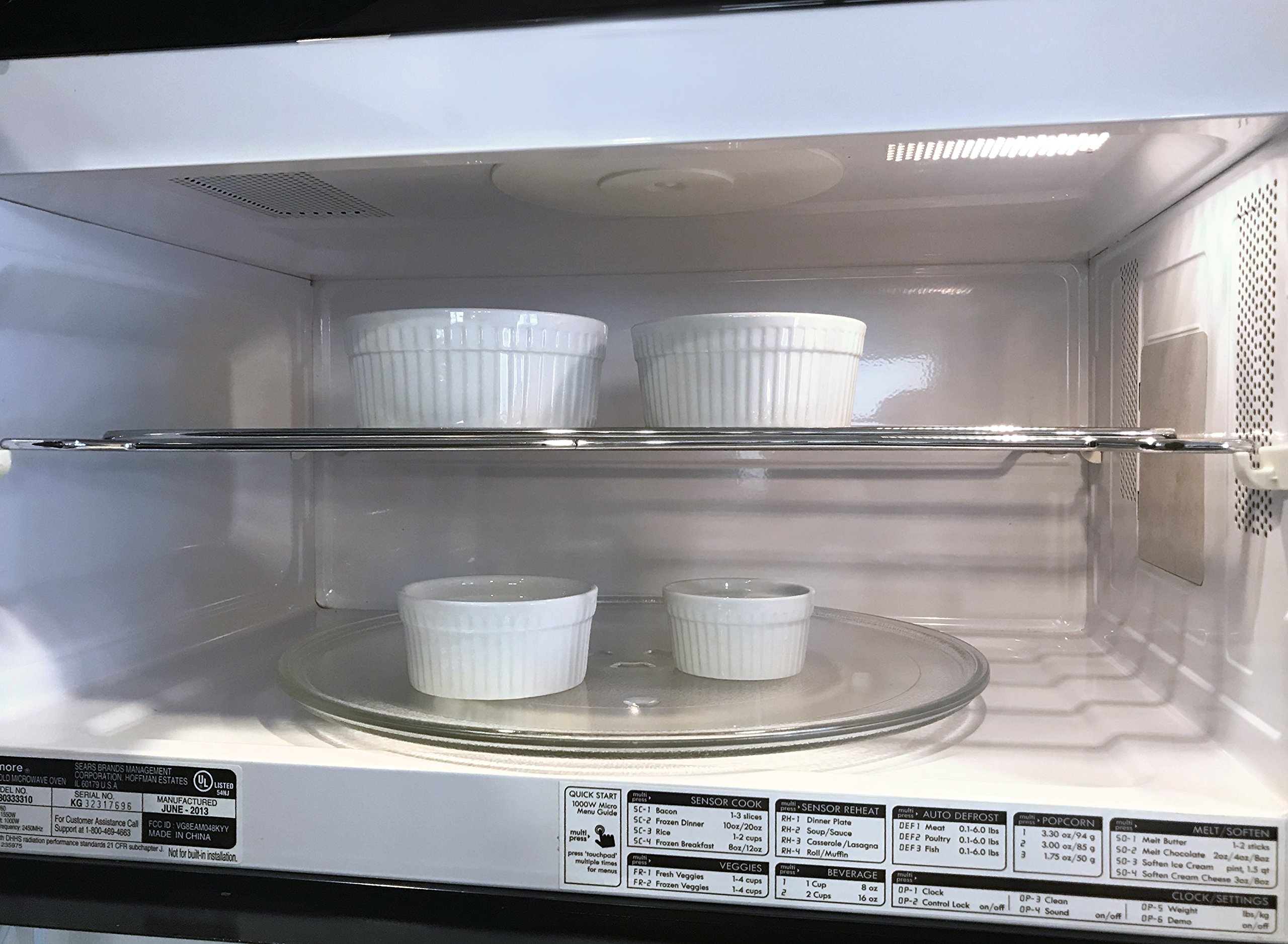 6-Piece Ceramic Ramekin Set - Non-Toxic White Porcelain Custard Cups, Oven-Safe Baking Dishes for Desserts, Dips & Snacks (3 oz) - Perfect for Creme Brulee, Souffles & Party Appetizers