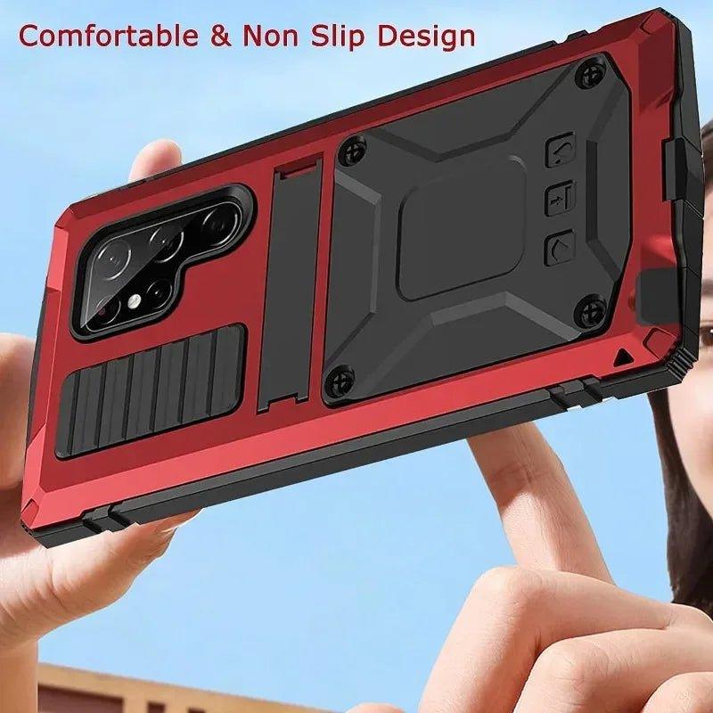 Samsung Galaxy S24 Plus Rugged Military-Grade Metal Case - Shockproof & Durable Protection for Outdoor, Work & Adventure