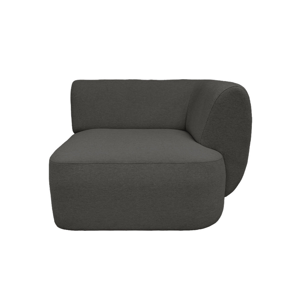 Pebble Right Arm Sectional Chair with EcoClean Fabric - Modern Comfort for Living Room, Office & Lounge - Durable & Stylish Sofa for Relaxing & Entertaining