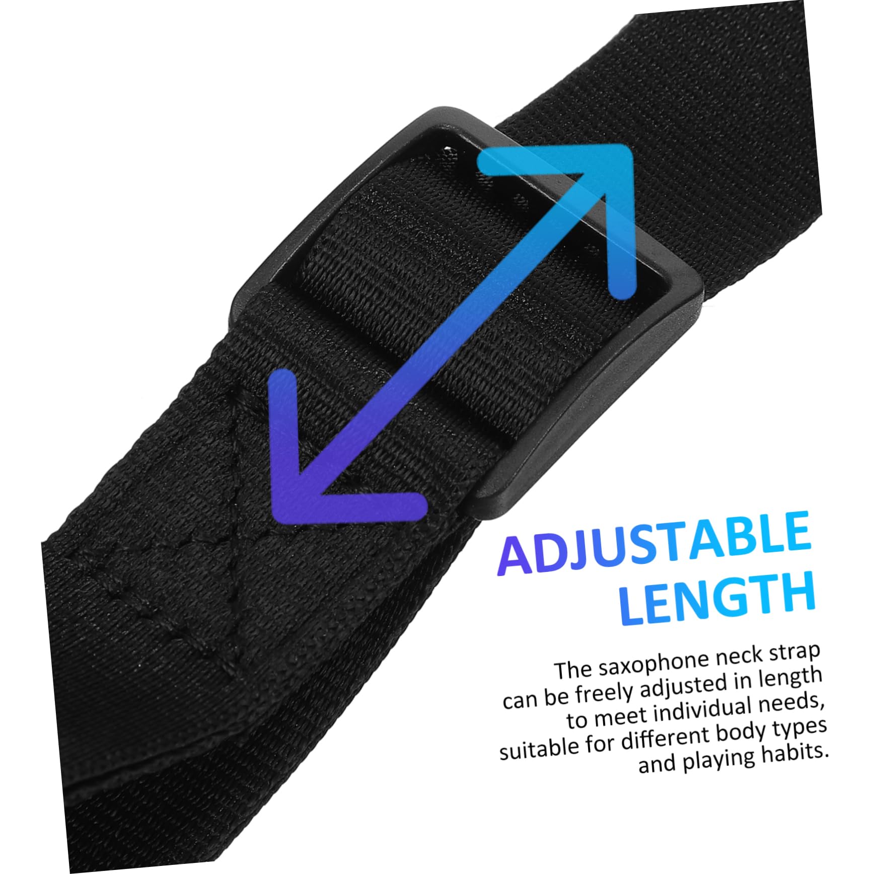 Premium Saxophone Neck Strap - Adjustable & Comfortable Sax Lanyard for Soprano, Alto, Tenor & Baritone Saxophones - Ideal for Musicians, Students & Performers - Perfect for Concerts, Practice & Band Performances