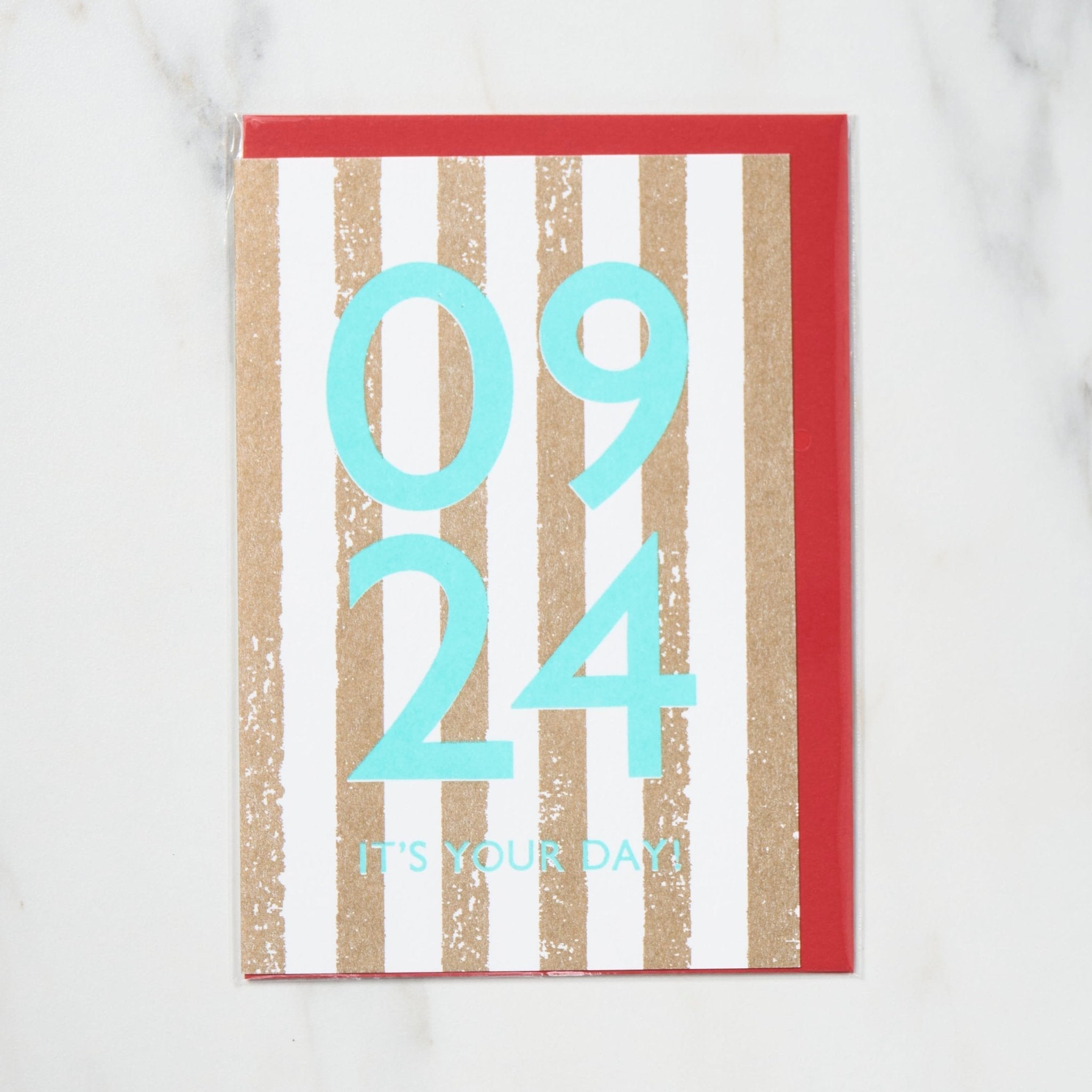 365 Find Your Day Card - September Letterpress Letters | Unique Greeting Cards for Birthdays, Anniversaries & Special Occasions