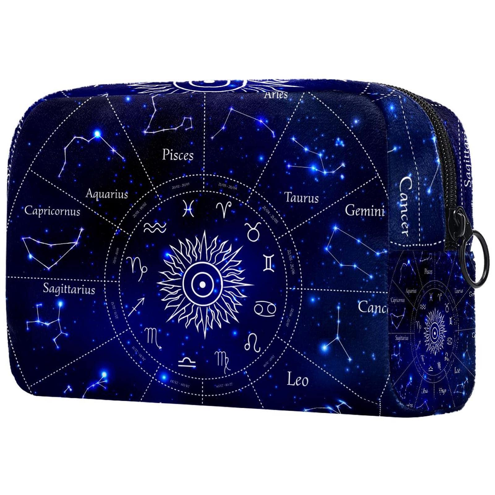 TFCOCFT Constellation Print Makeup Bag for Women - Travel Cosmetic Organizer & Lazy Beauty Pouch | Perfect for Daily Use, Travel, and Gift Giving