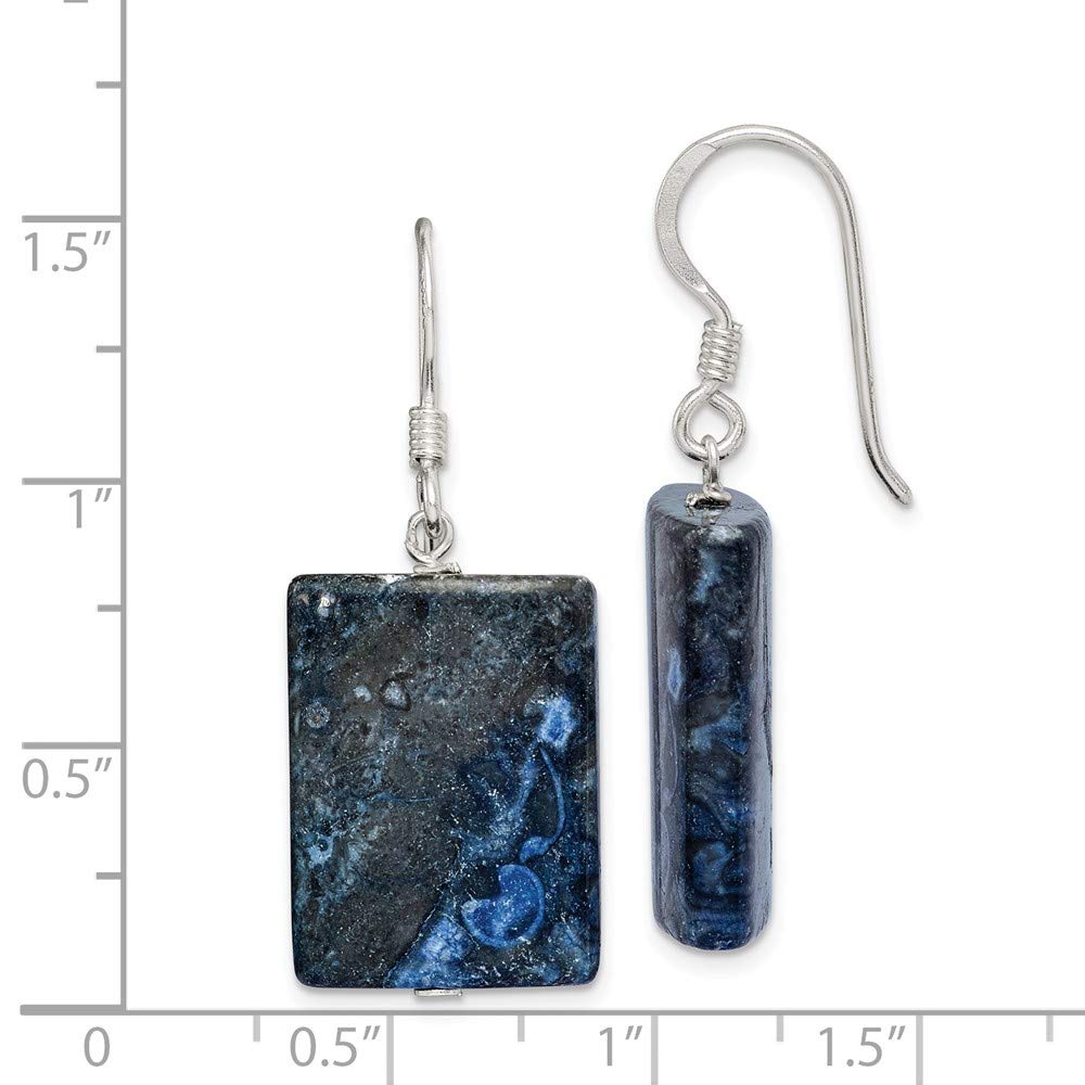925 Sterling Silver Blue Lepidolite Earrings for Women – Healing Crystal Jewelry for Meditation, Yoga & Spiritual Gifts